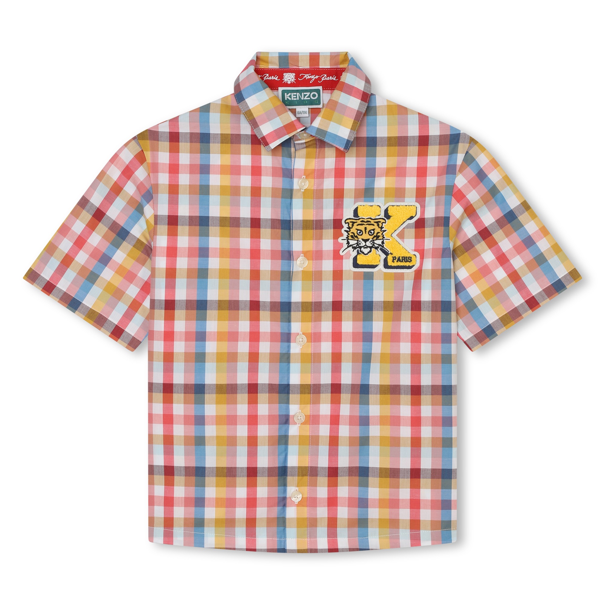 Short-sleeved cotton shirt KENZO KIDS for BOY