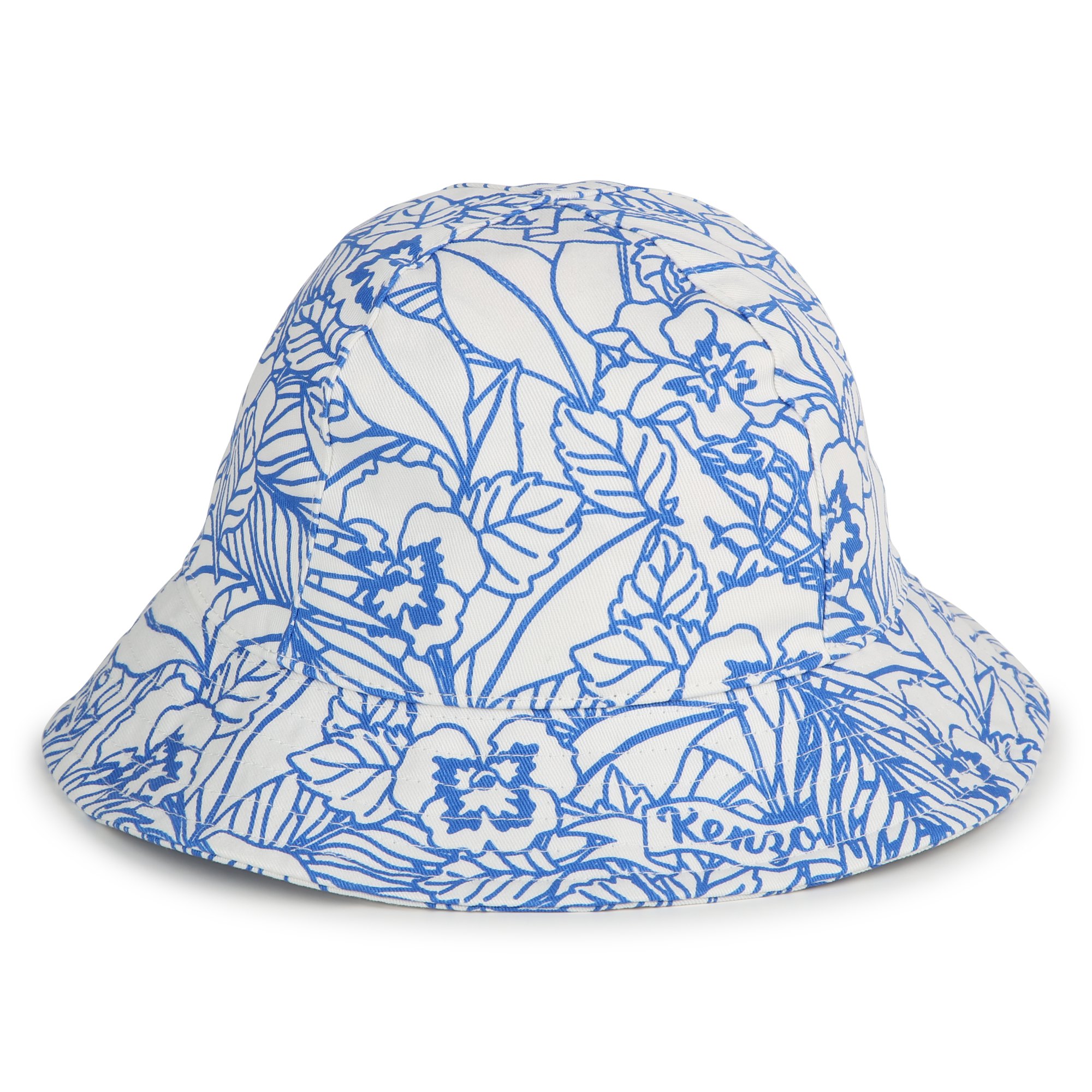 Patterned cotton bucket hat KENZO KIDS for UNISEX