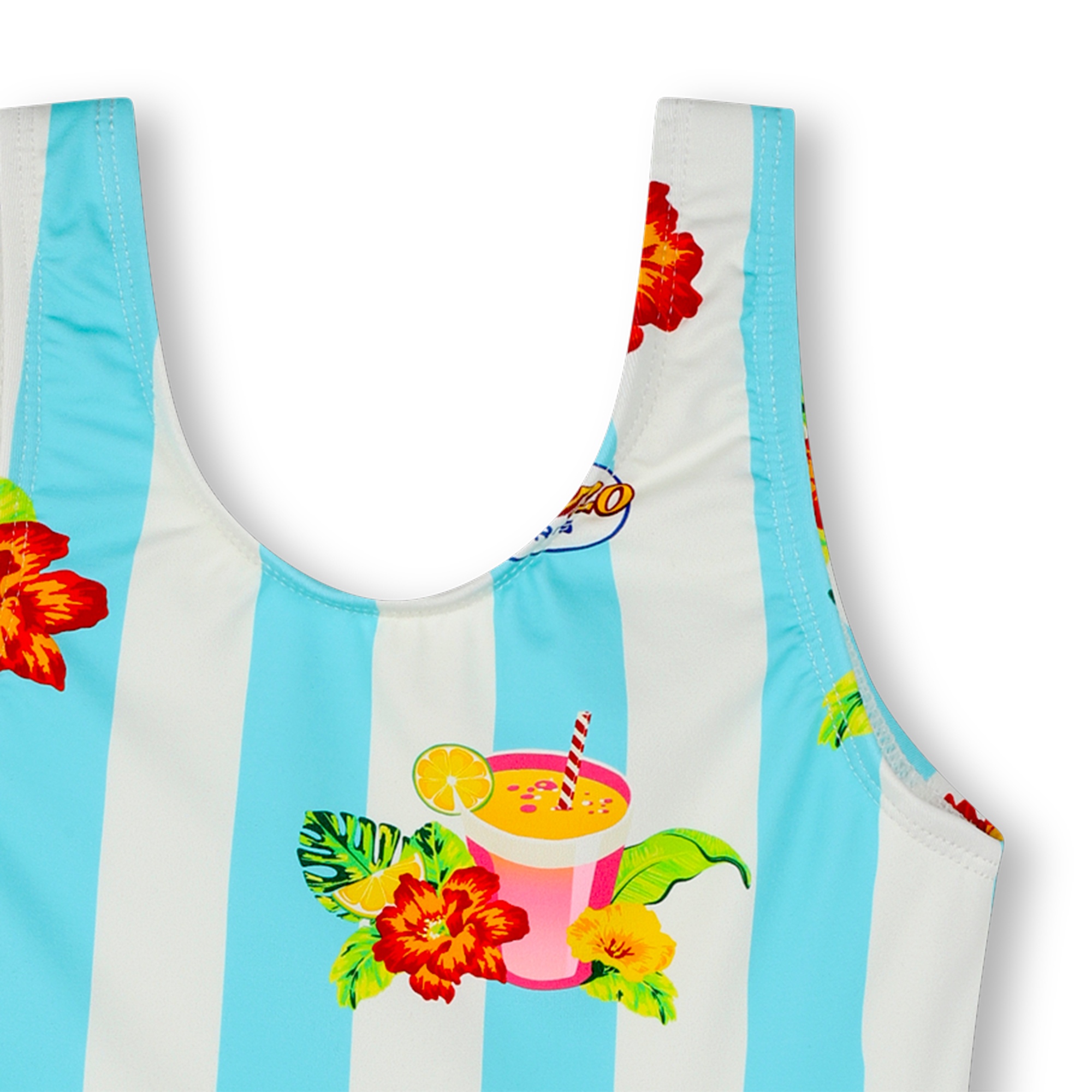 Striped one-piece swimsuit KENZO KIDS for GIRL