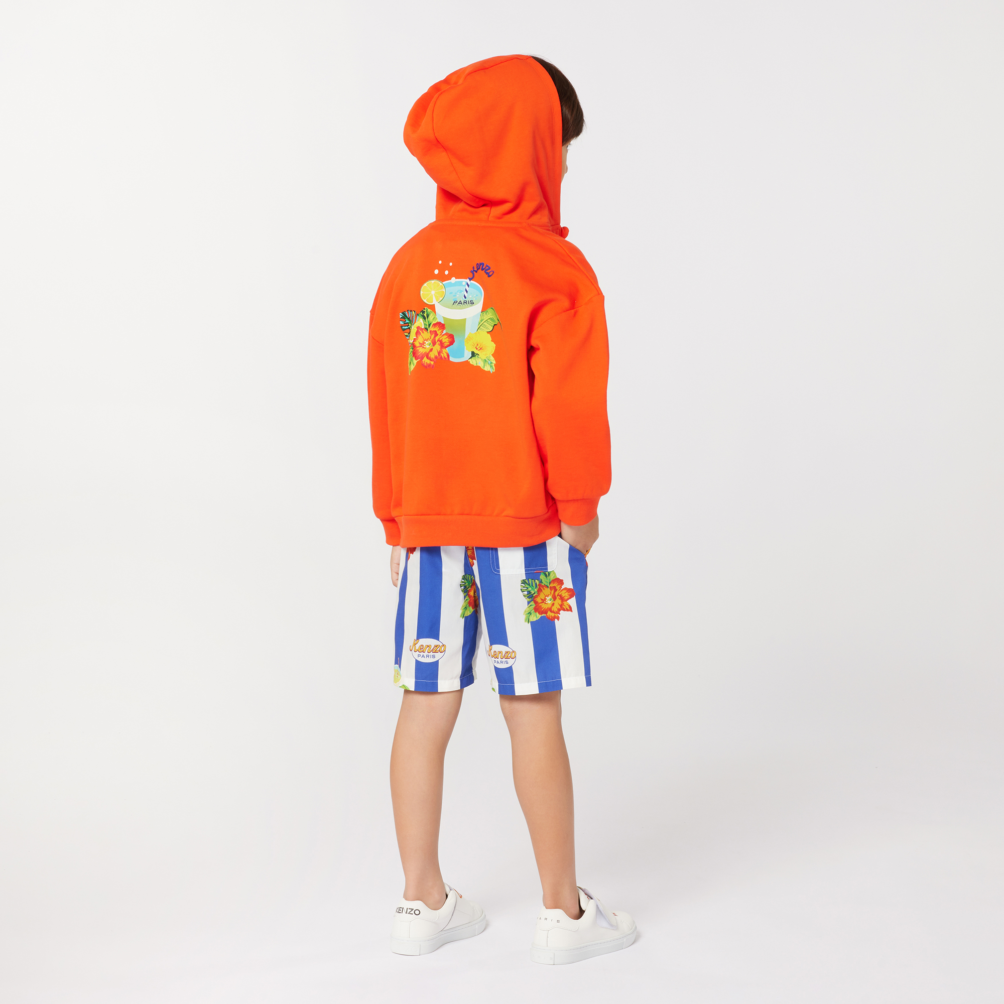 Hooded zipped sweatshirt KENZO KIDS for BOY