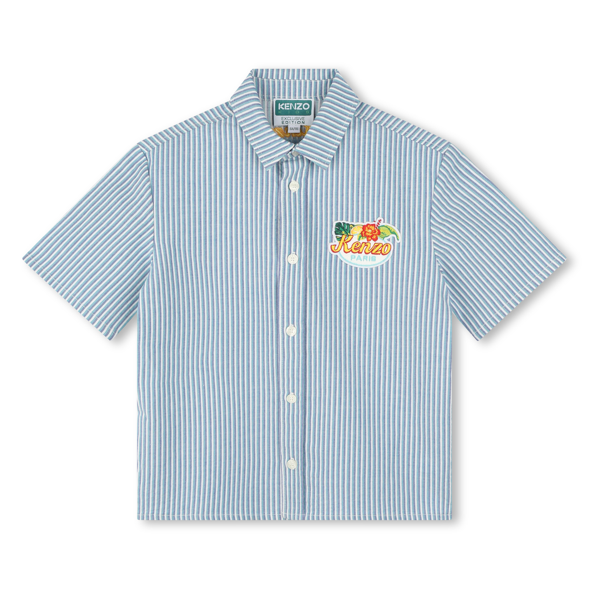 Overhemd met korte mouwen KENZO KIDS Voor
