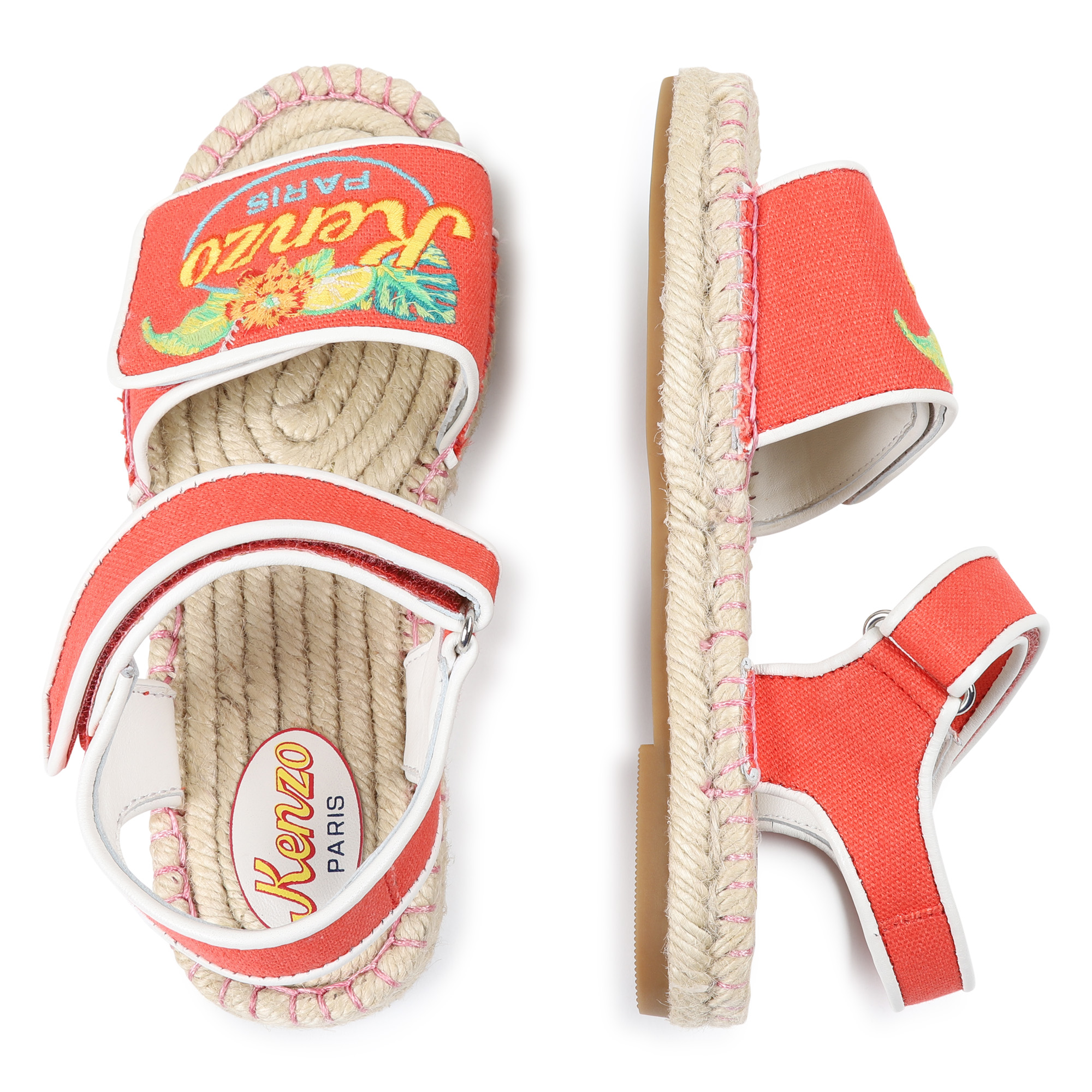 Sandales en coton KENZO KIDS pour FILLE