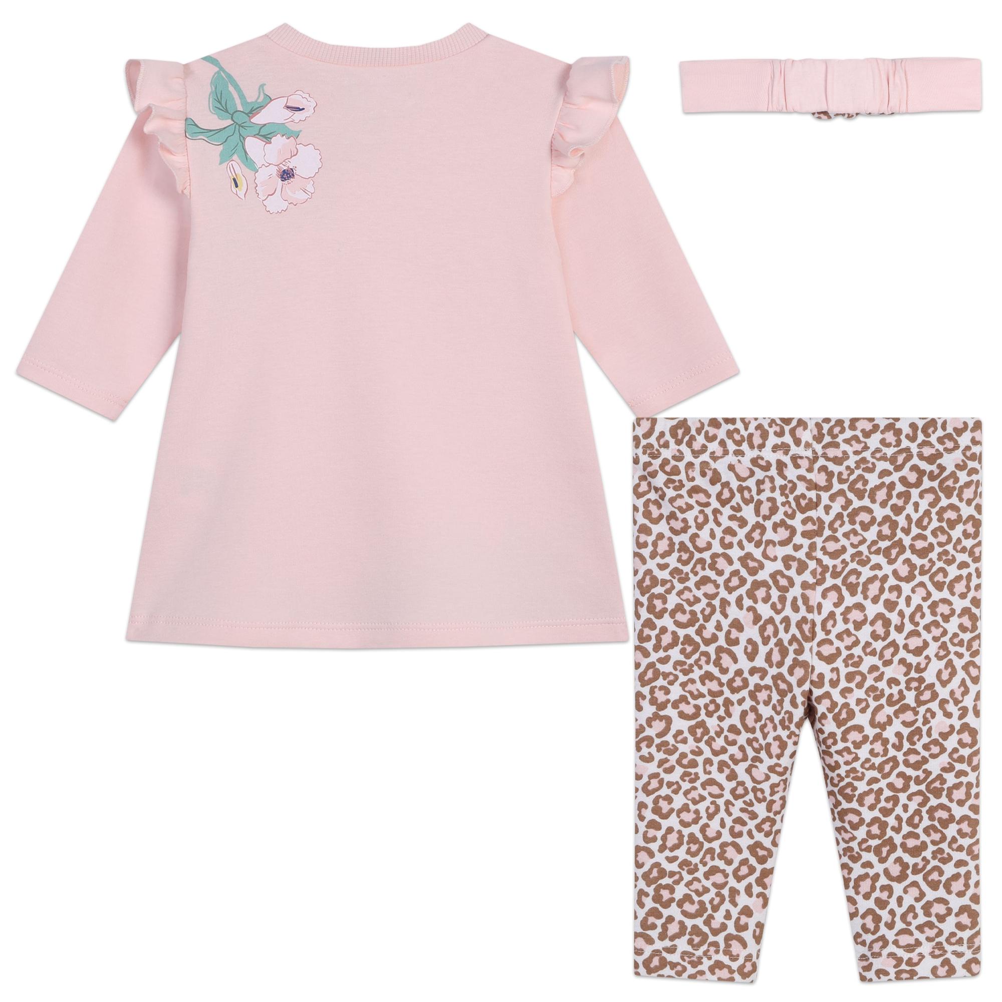 KENZO KIDS Vestido leggings y diadema baby rosa Kids around