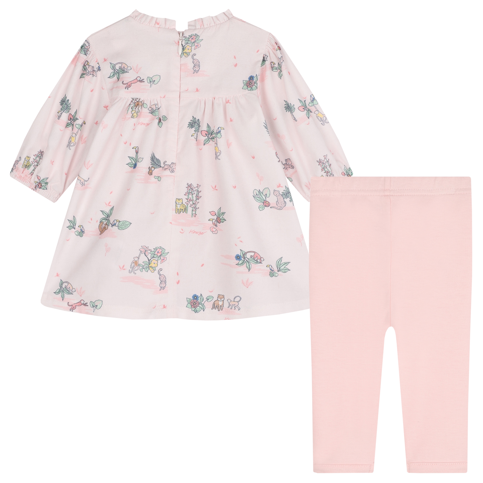 Baumwoll-Kleid und Leggings KENZO KIDS Für MÄDCHEN