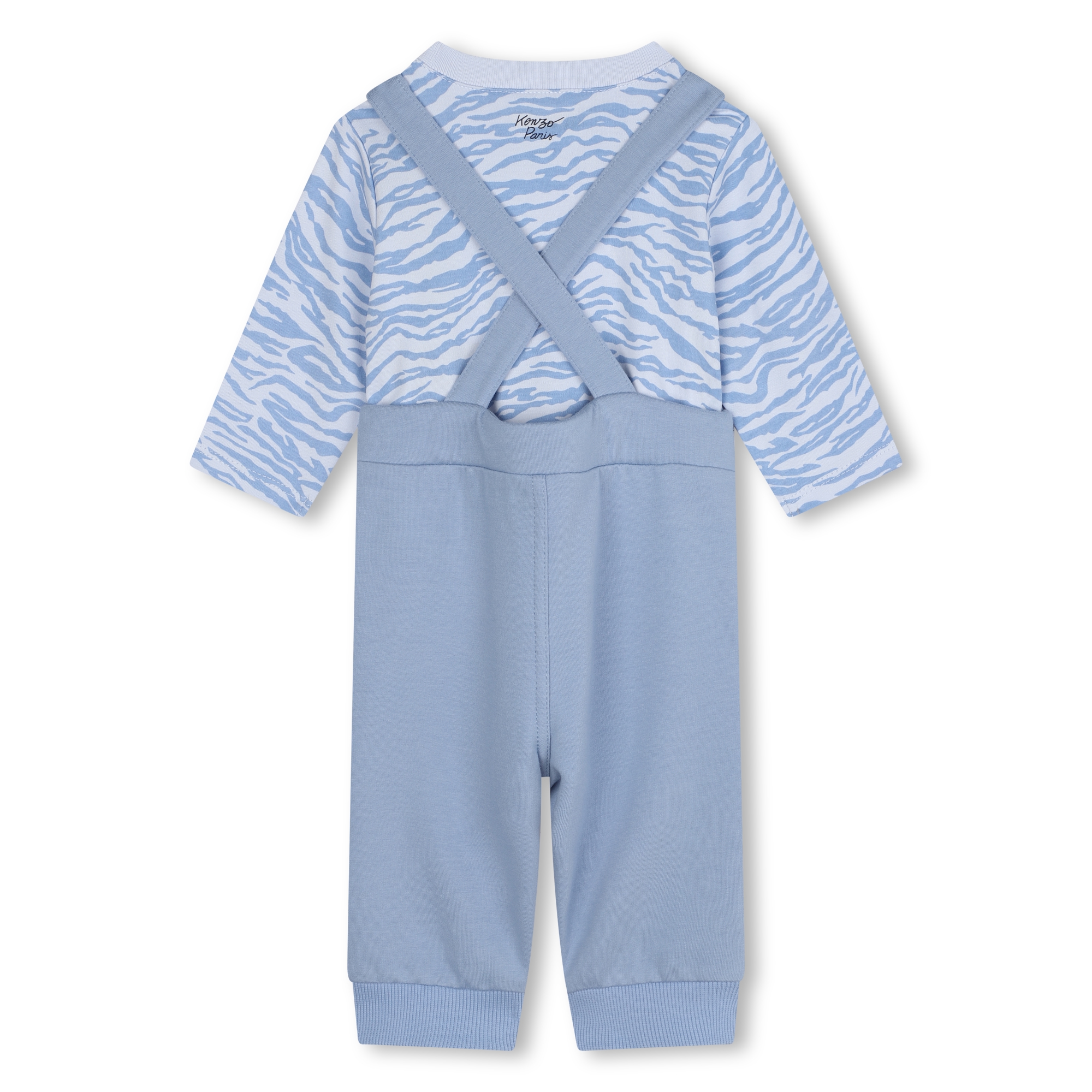 Cotton T-shirt and dungarees KENZO KIDS for BOY