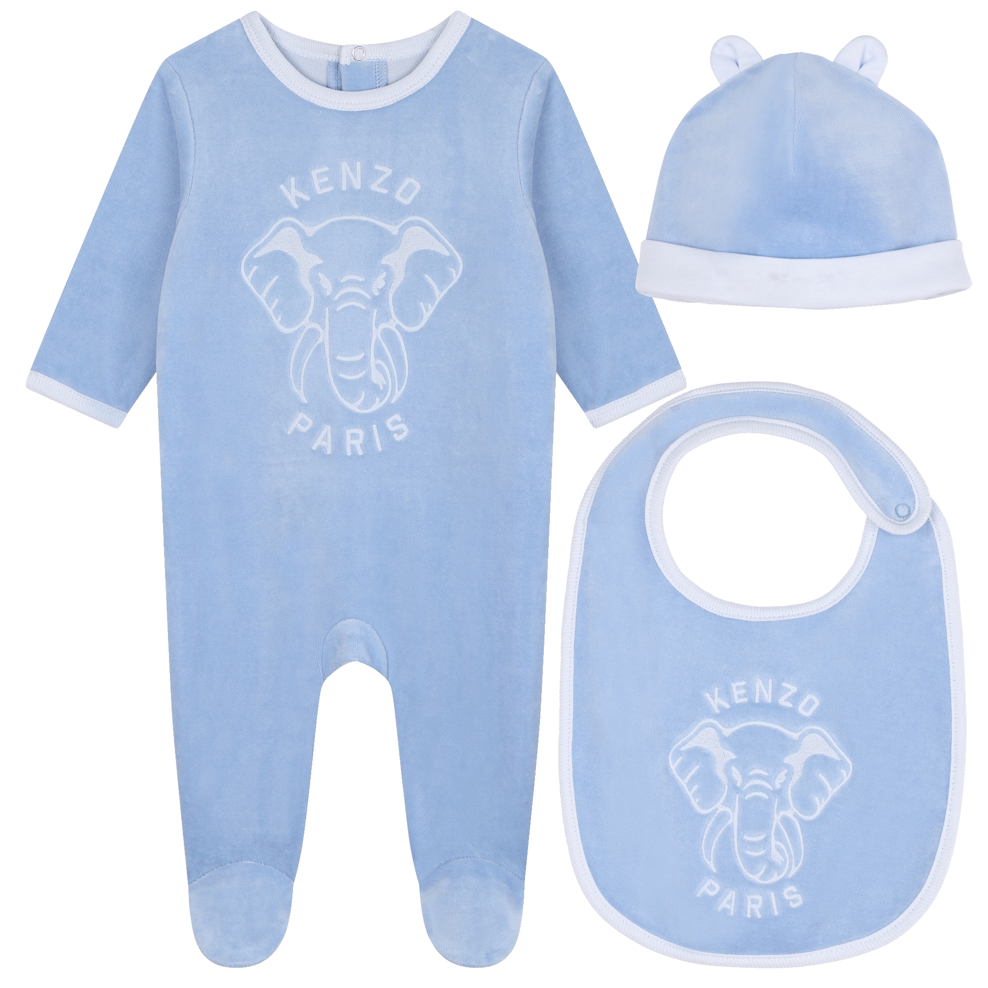 Pijama con gorro y babero KENZO KIDS para UNISEXO