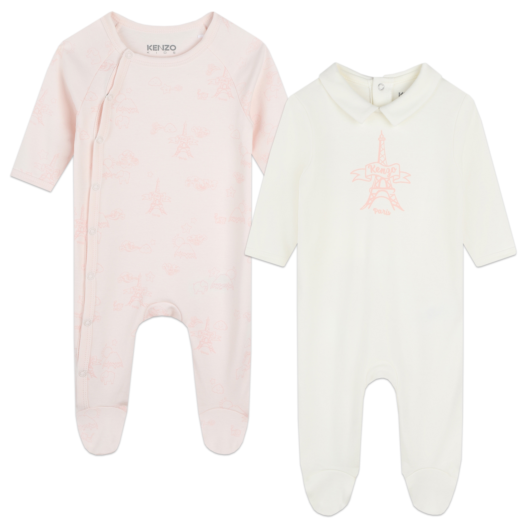 Pack de 2 pijamas de algodón KENZO KIDS para UNISEXO