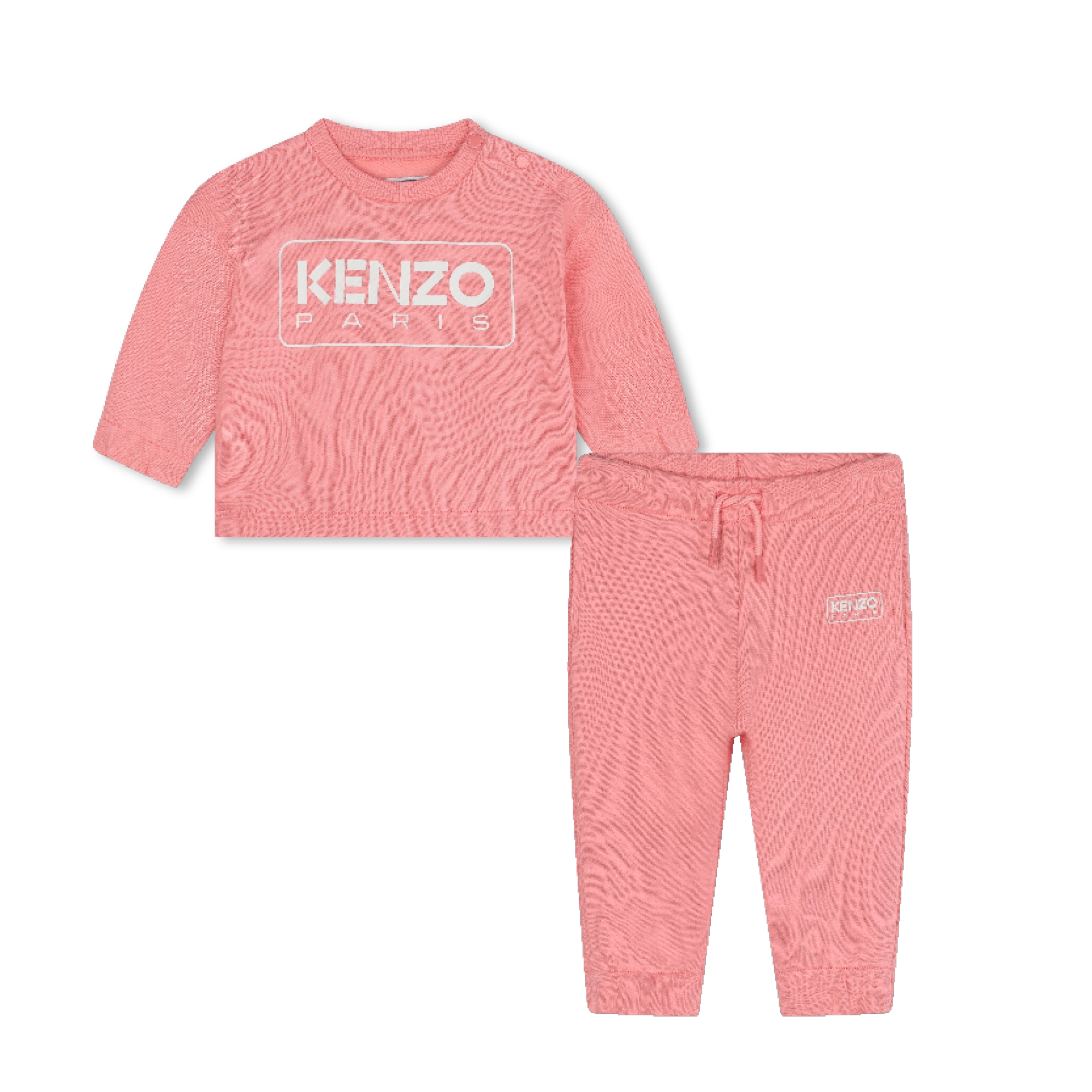 KENZO KIDS Felpa e pantaloni baby rosa Kids around