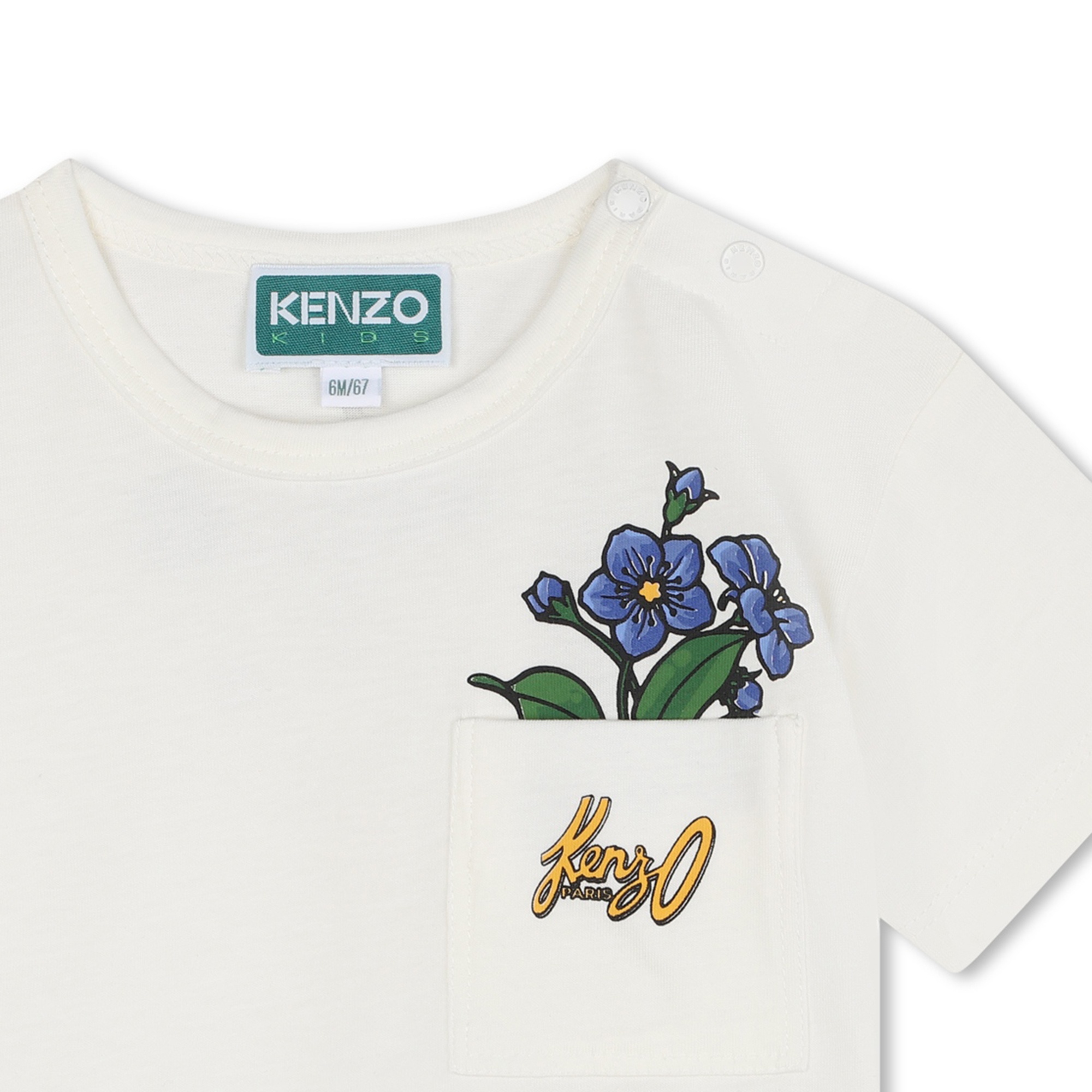 T-shirt met korte mouwen KENZO KIDS Voor