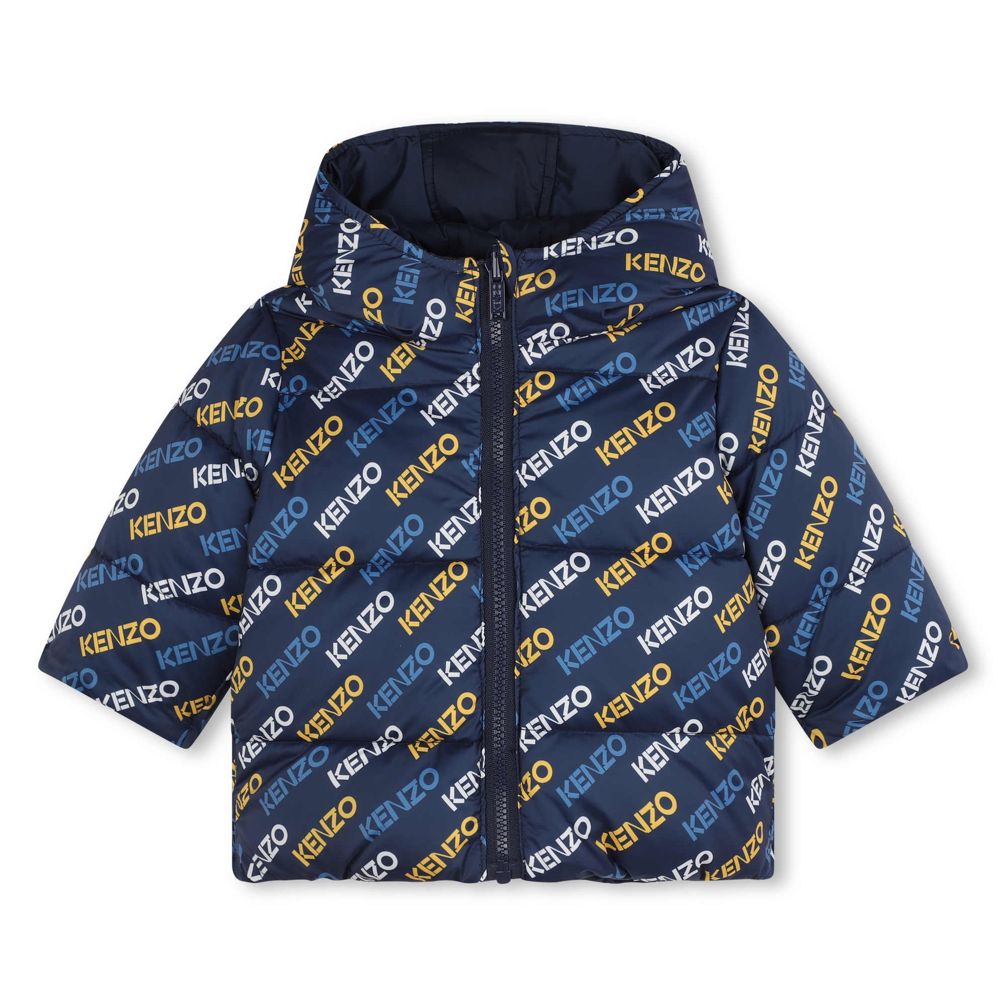 KENZO KIDS Doudoune reversible deperlante bebe bleu Kids around