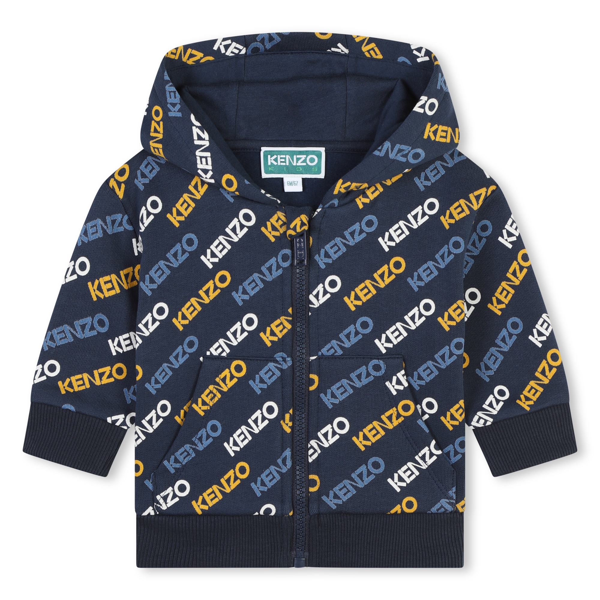 Cardigan à capuche et pantalon KENZO KIDS pour GARCON