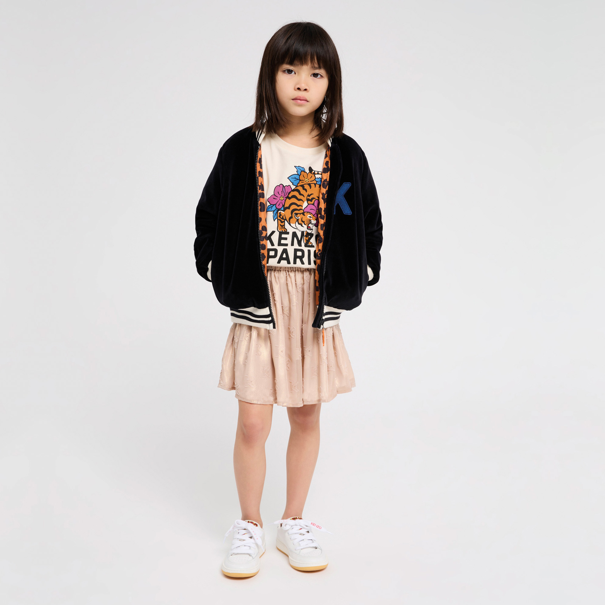 Rok van lamé-jacquard KENZO KIDS Voor