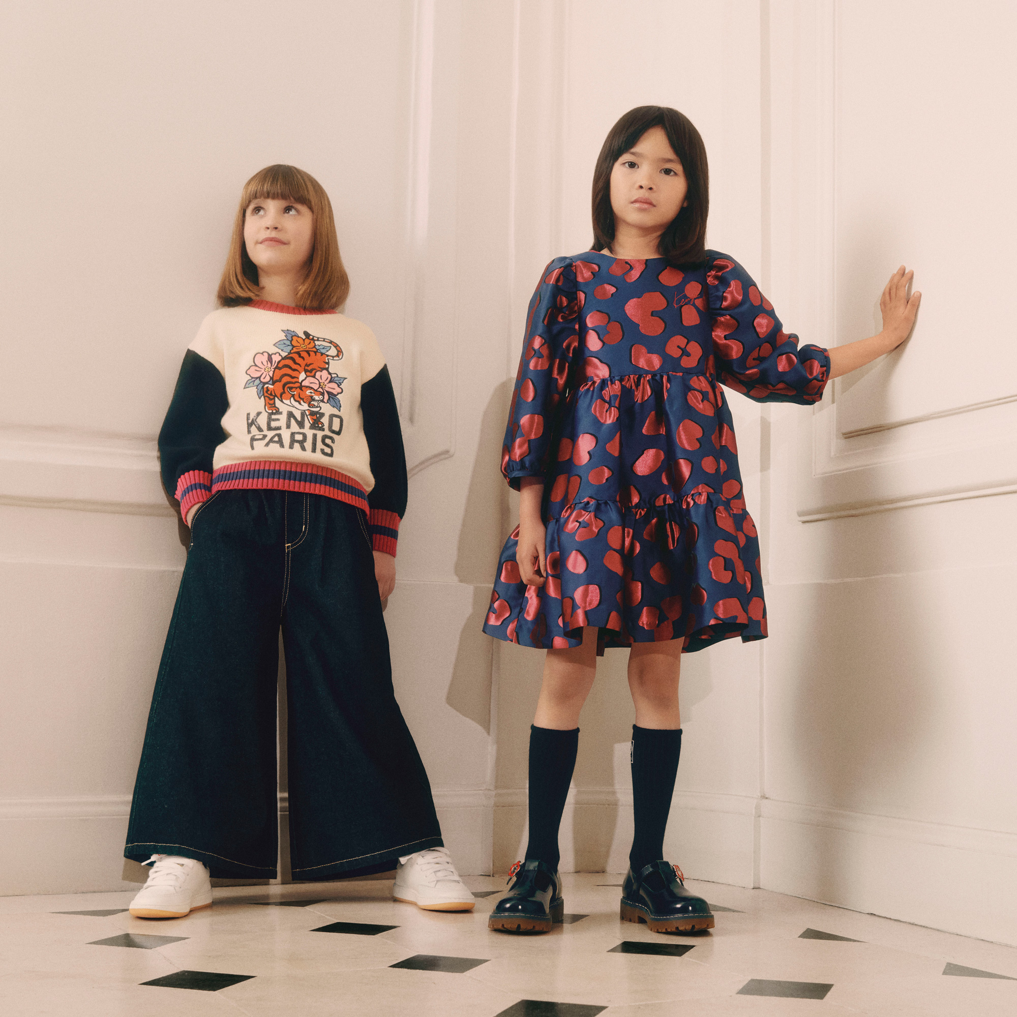 Robe en jacquard KENZO KIDS pour FILLE