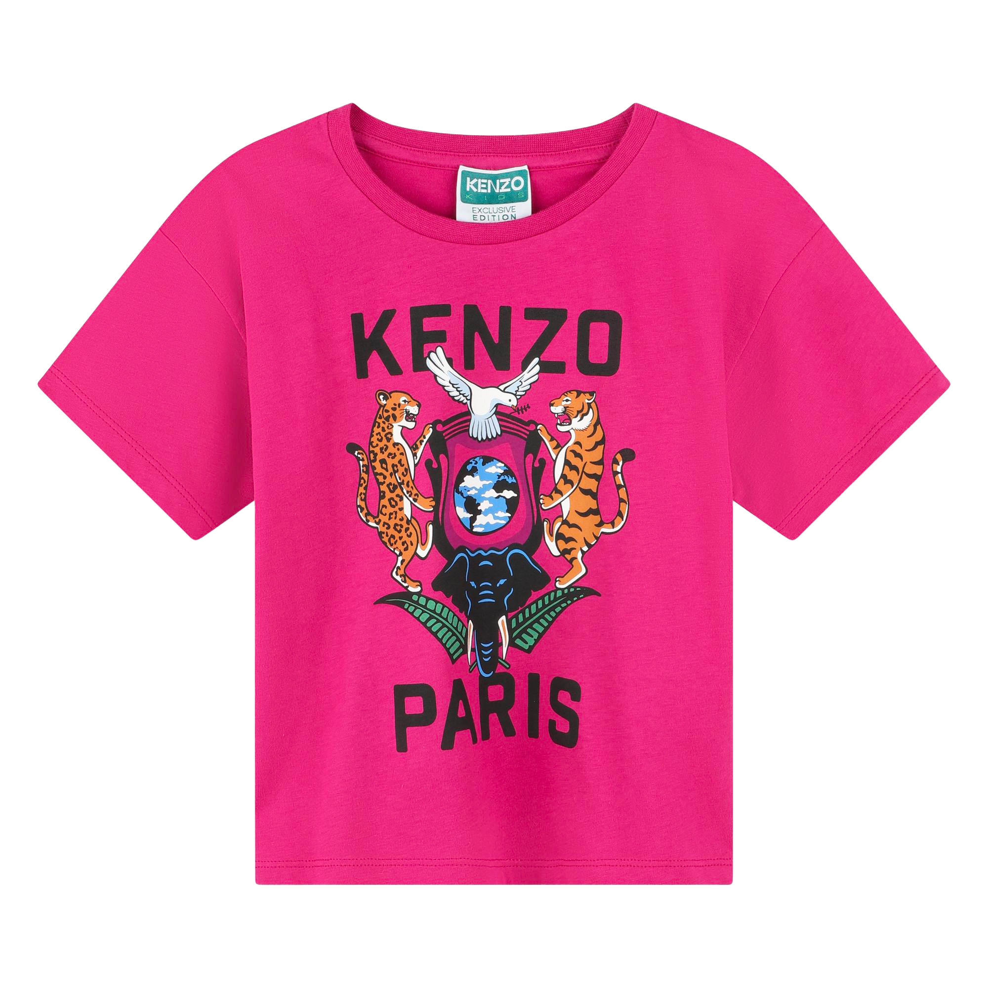 KENZO KIDS T shirt a maniche corte bambina rosa Kids around