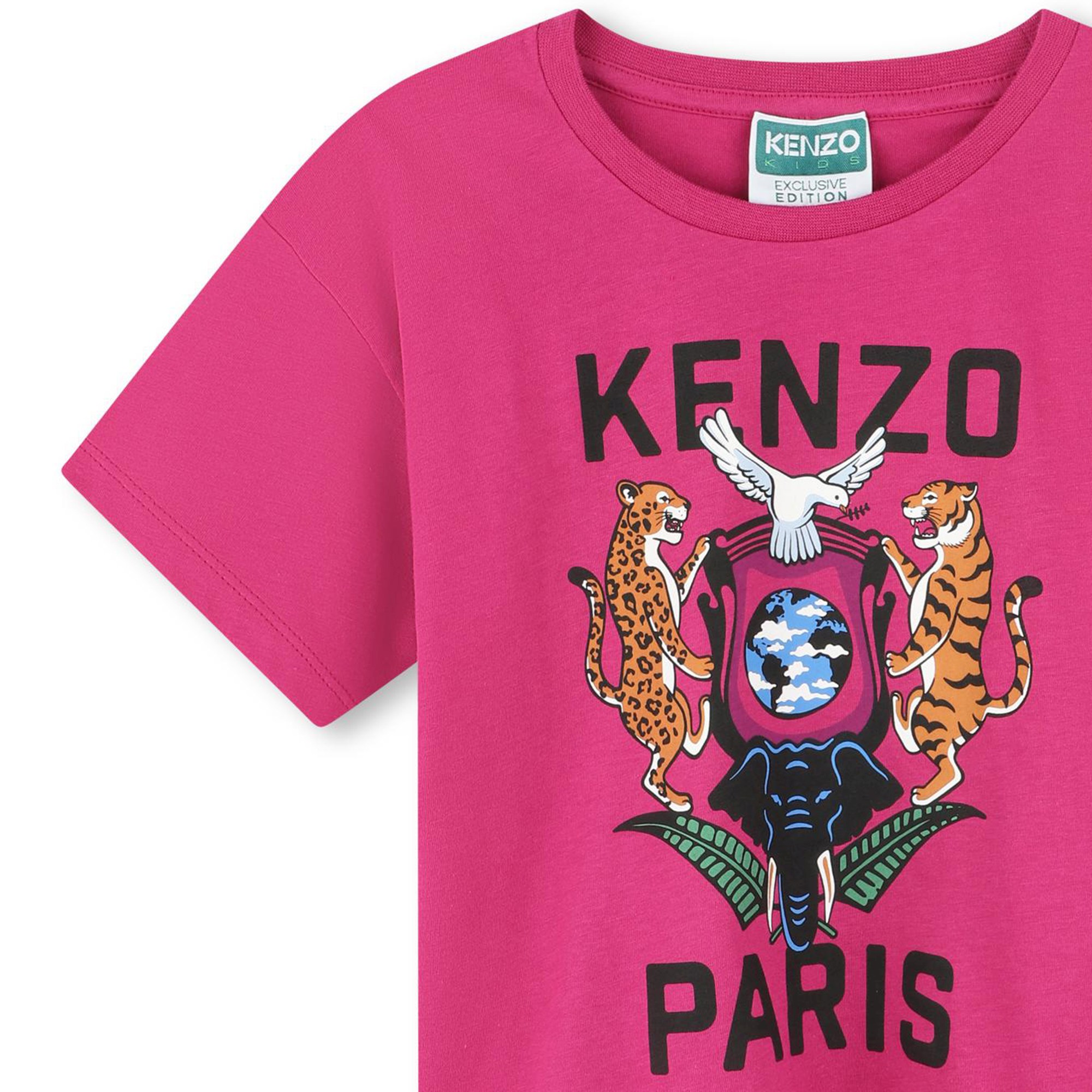 T-shirt à manches courtes KENZO KIDS pour FILLE