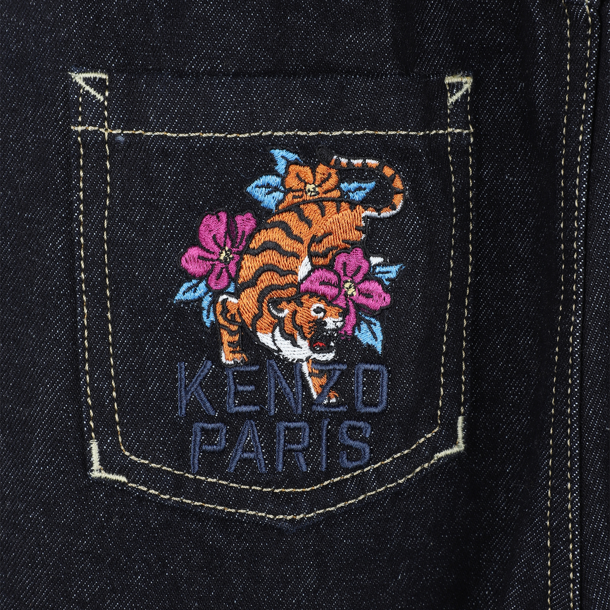 Pantalon en denim KENZO KIDS pour FILLE