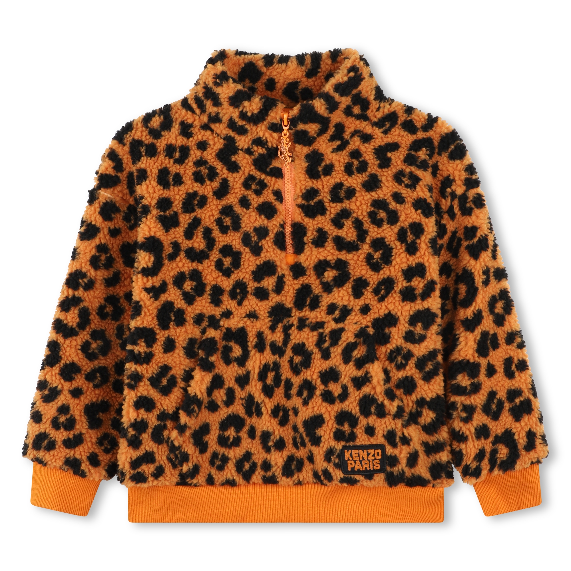 Sweat-shirt à col zippé KENZO KIDS pour UNISEXE