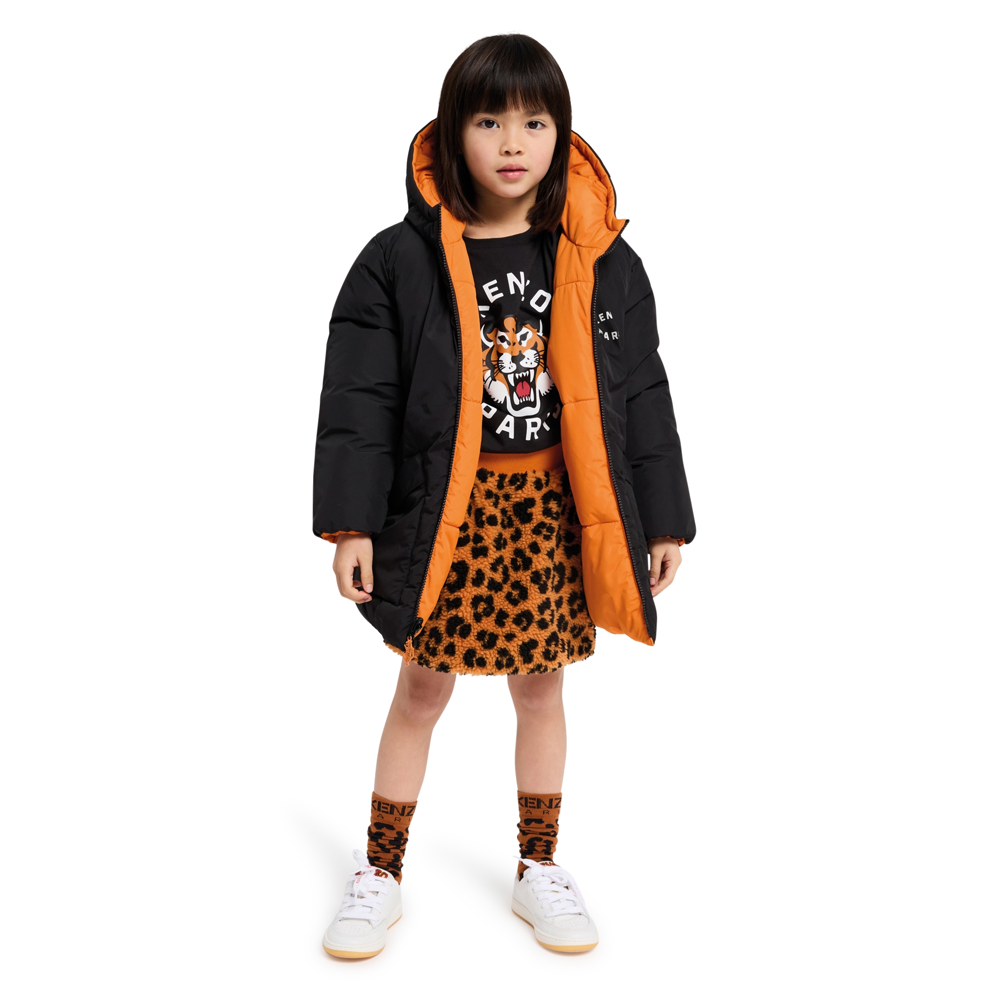 Water-repellent puffer jacket KENZO KIDS for UNISEX