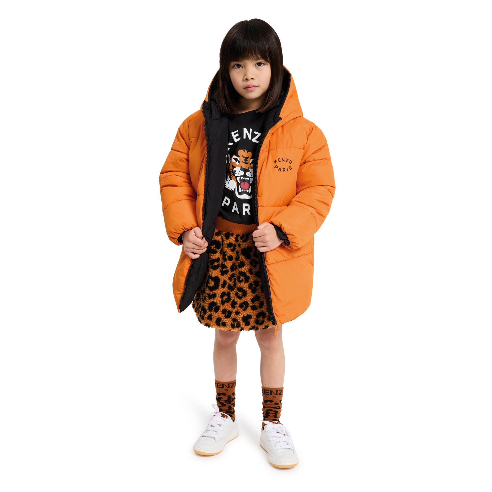 Water-repellent puffer jacket KENZO KIDS for UNISEX