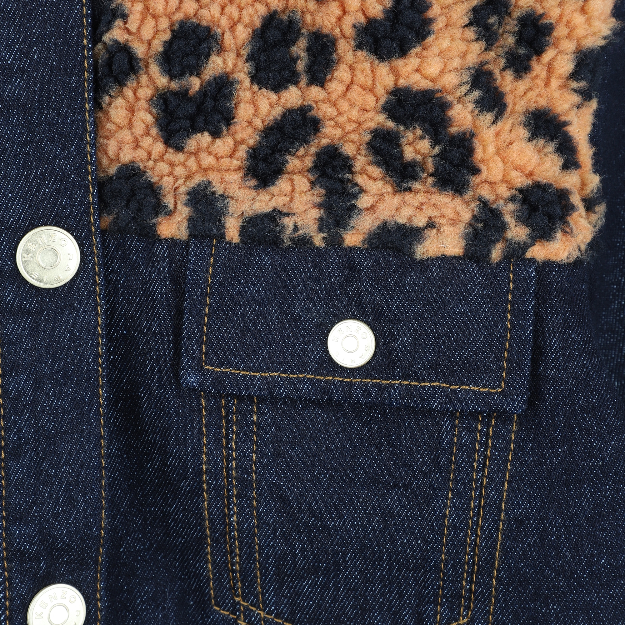 Giacca in denim con stampa KENZO KIDS Per UNISEX