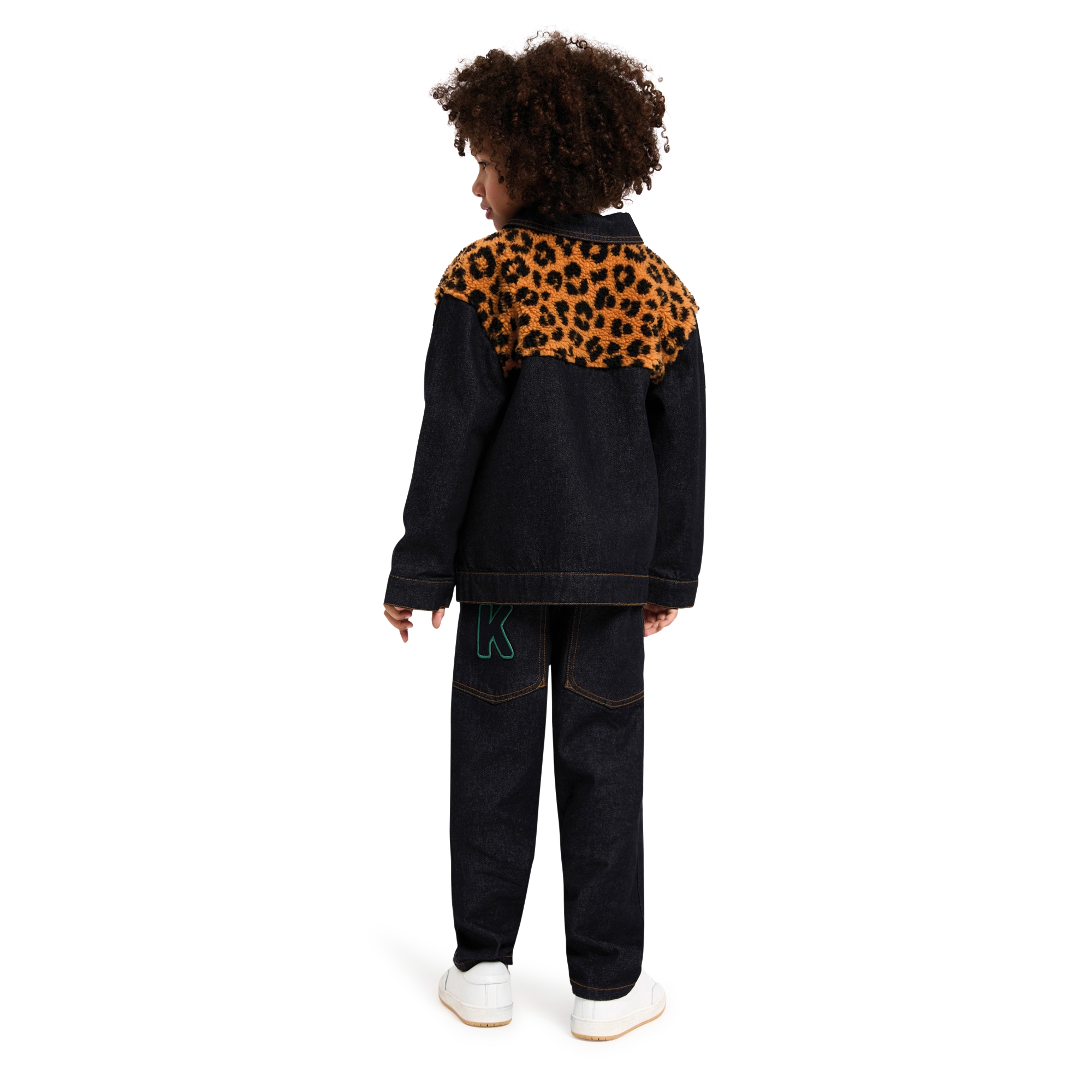 Giacca in denim con stampa KENZO KIDS Per UNISEX