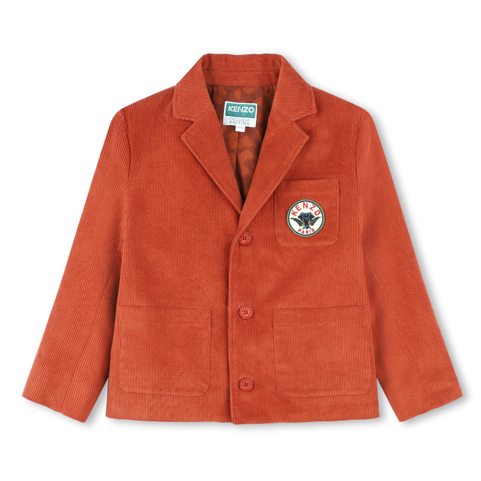 KENZO KIDS Veste de costume en velours garcon rouge Kids around