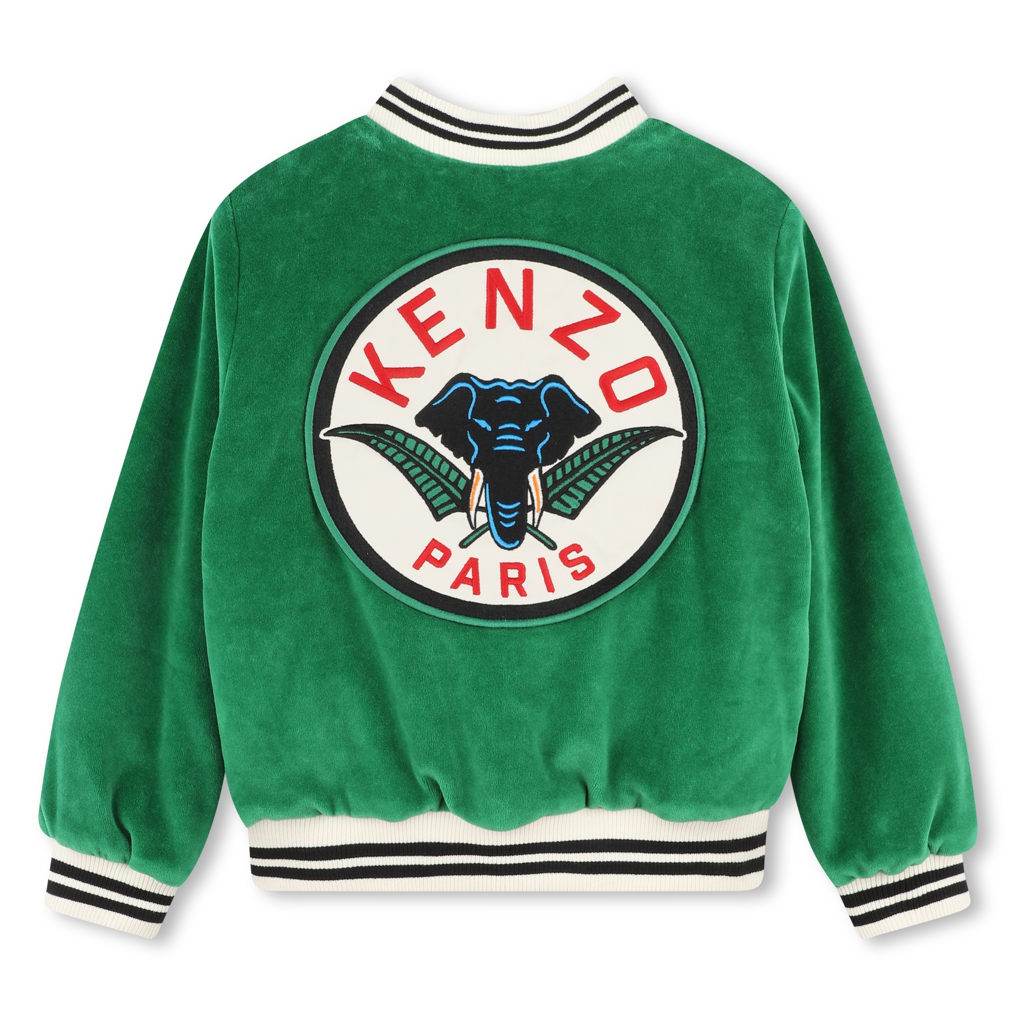 KENZO KIDS Giacca di velluto ragazzo verde Kids around