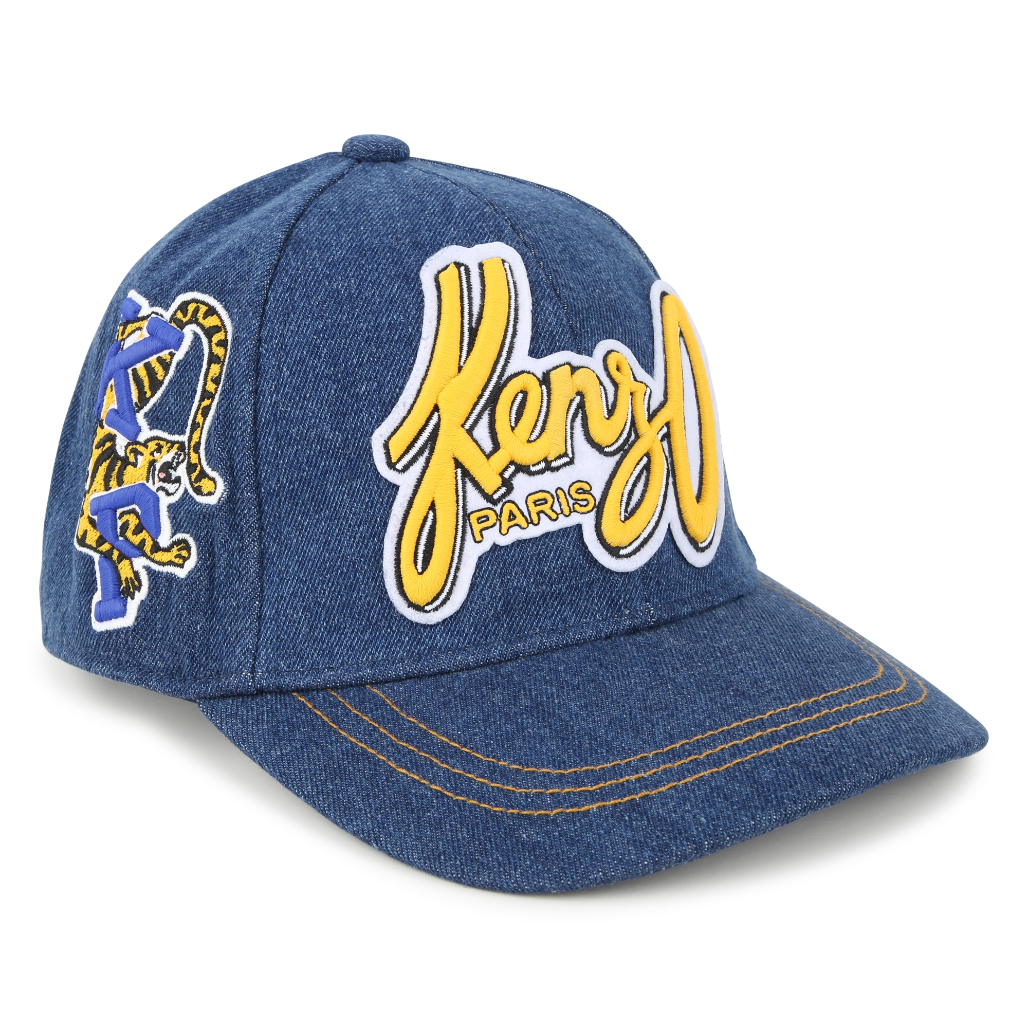 Casquette en denim KENZO KIDS pour GARCON