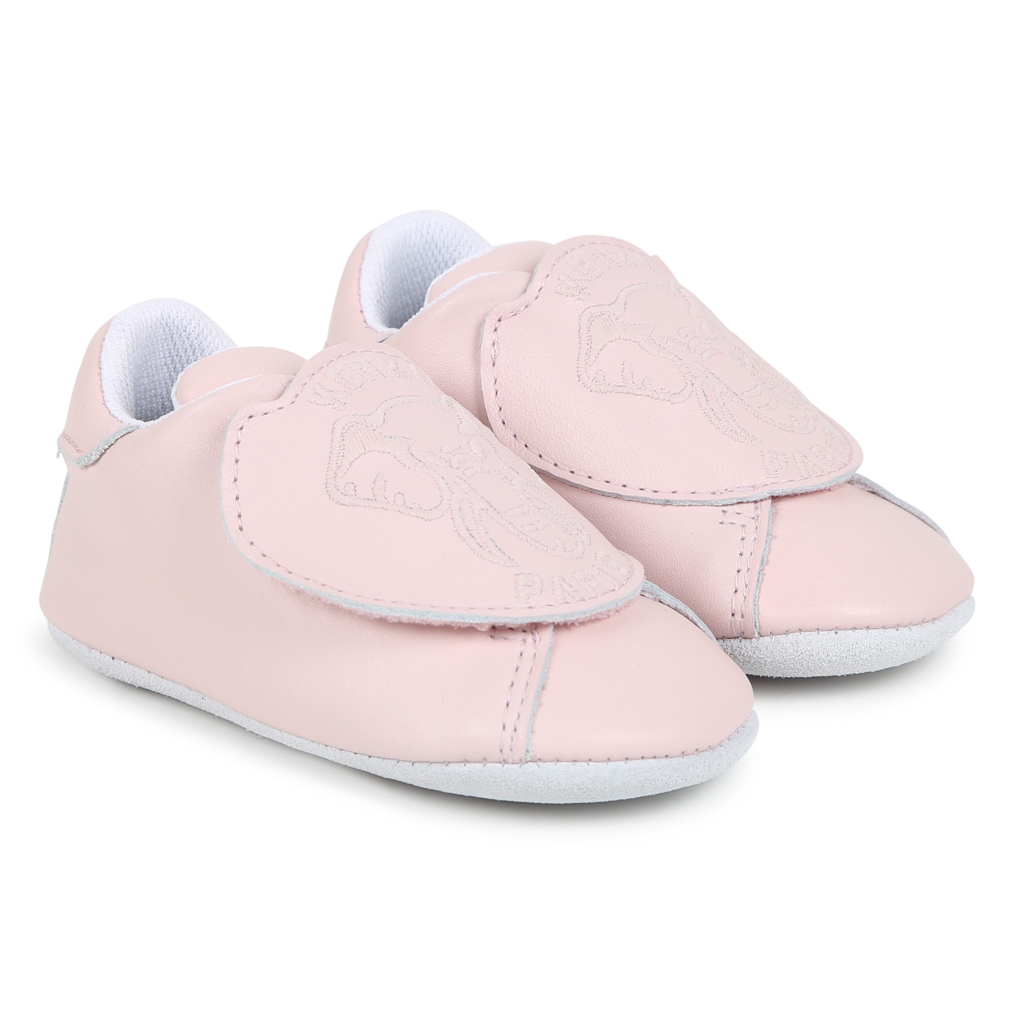 Chaussons en cuir à bande auto-agrippante KENZO KIDS pour UNISEXE