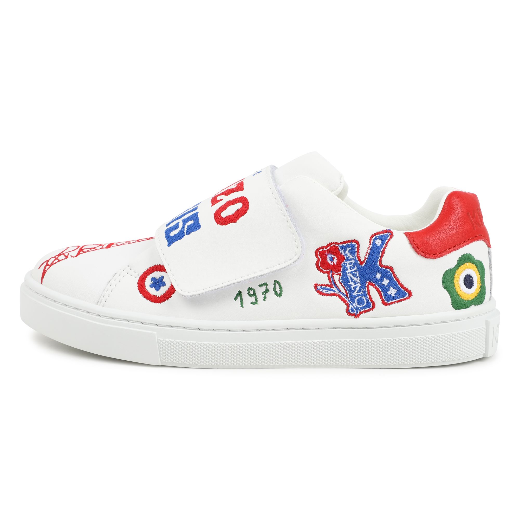 Leather hook-and-loop trainers KENZO KIDS for BOY