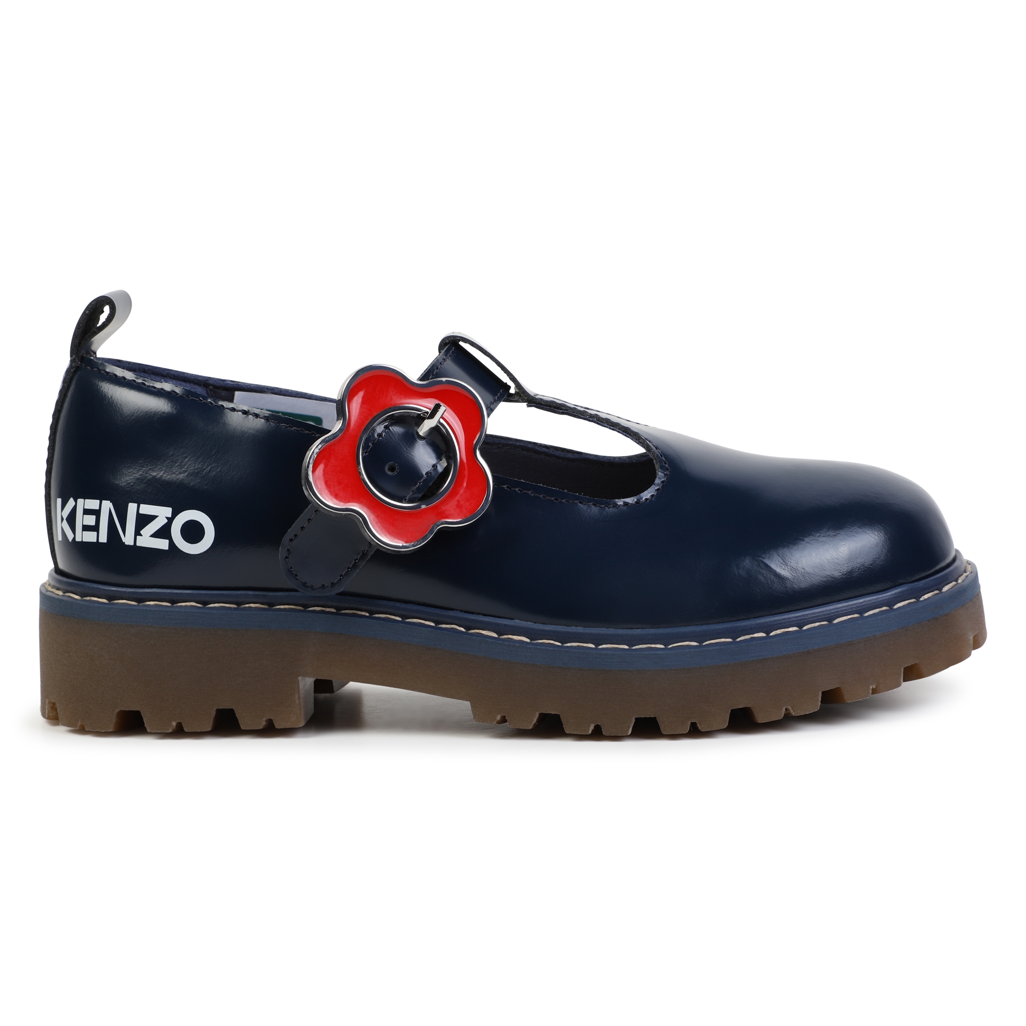 Buckled leather Mary-Janes KENZO KIDS for GIRL