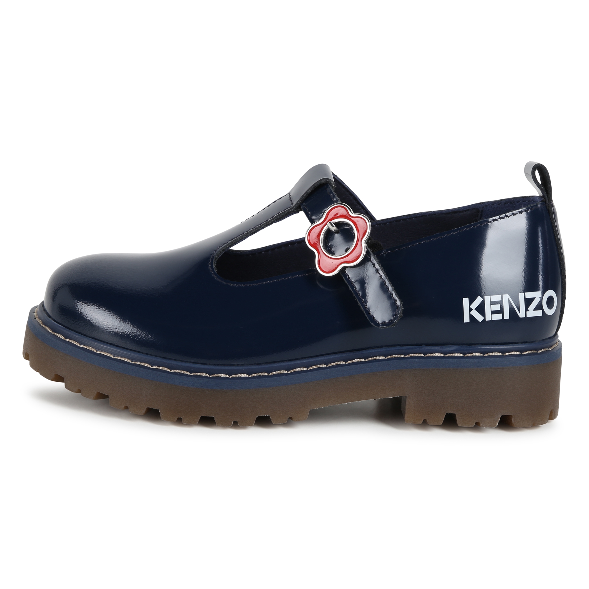 Buckled leather Mary-Janes KENZO KIDS for GIRL