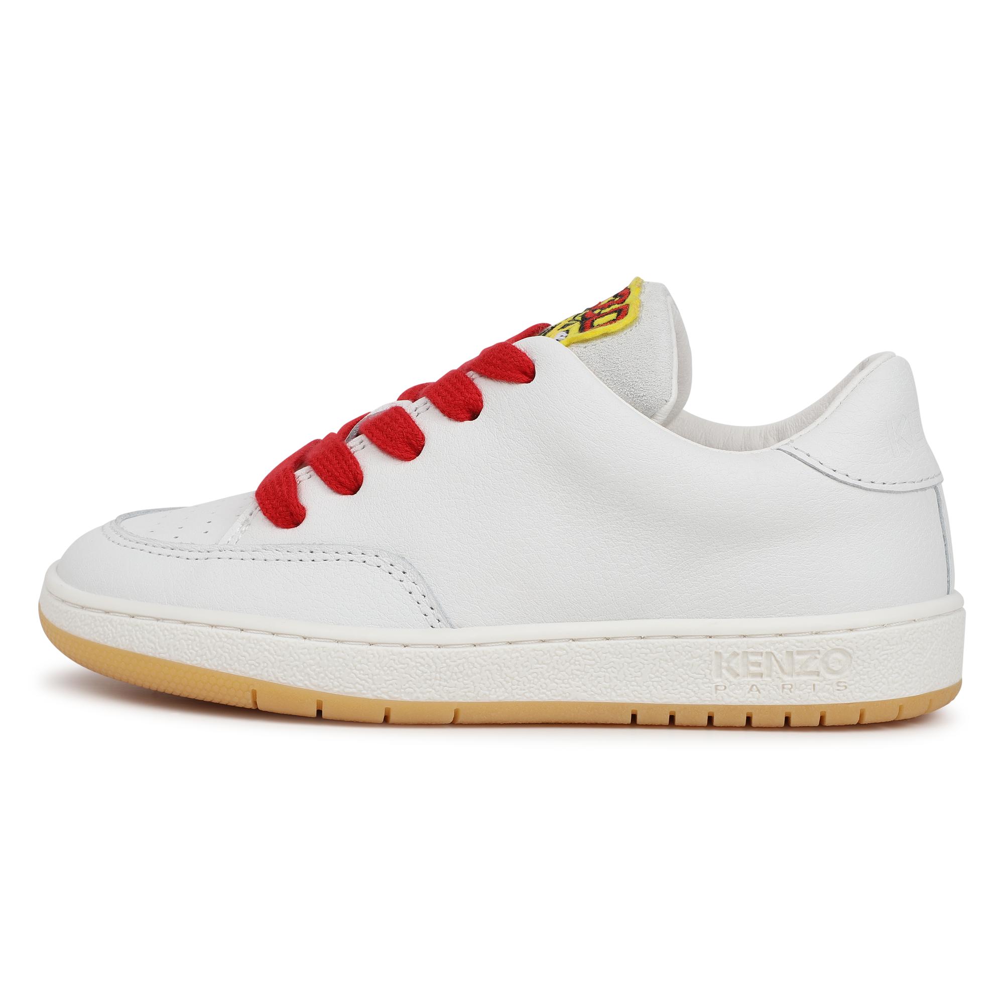 Lace-up leather trainers KENZO KIDS for UNISEX