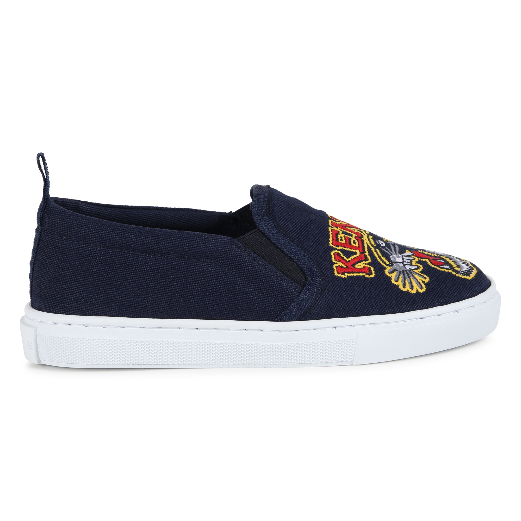 KENZO KIDS Shoes with embroidered Tiger unisex blue Kids around