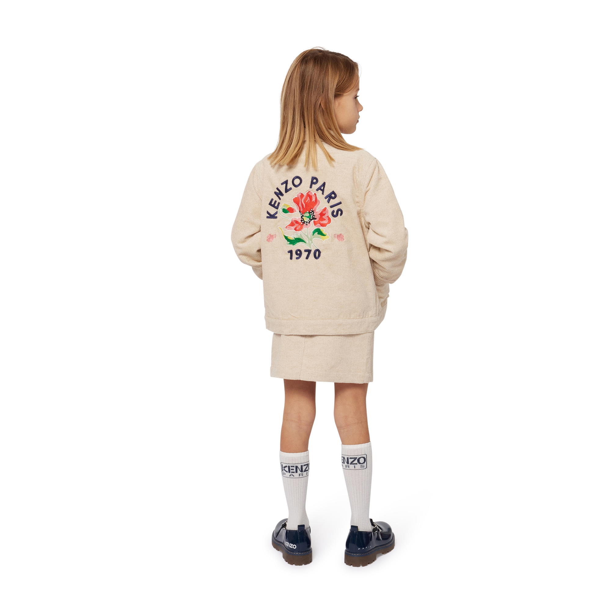 Velvet press-stud jacket KENZO KIDS for GIRL