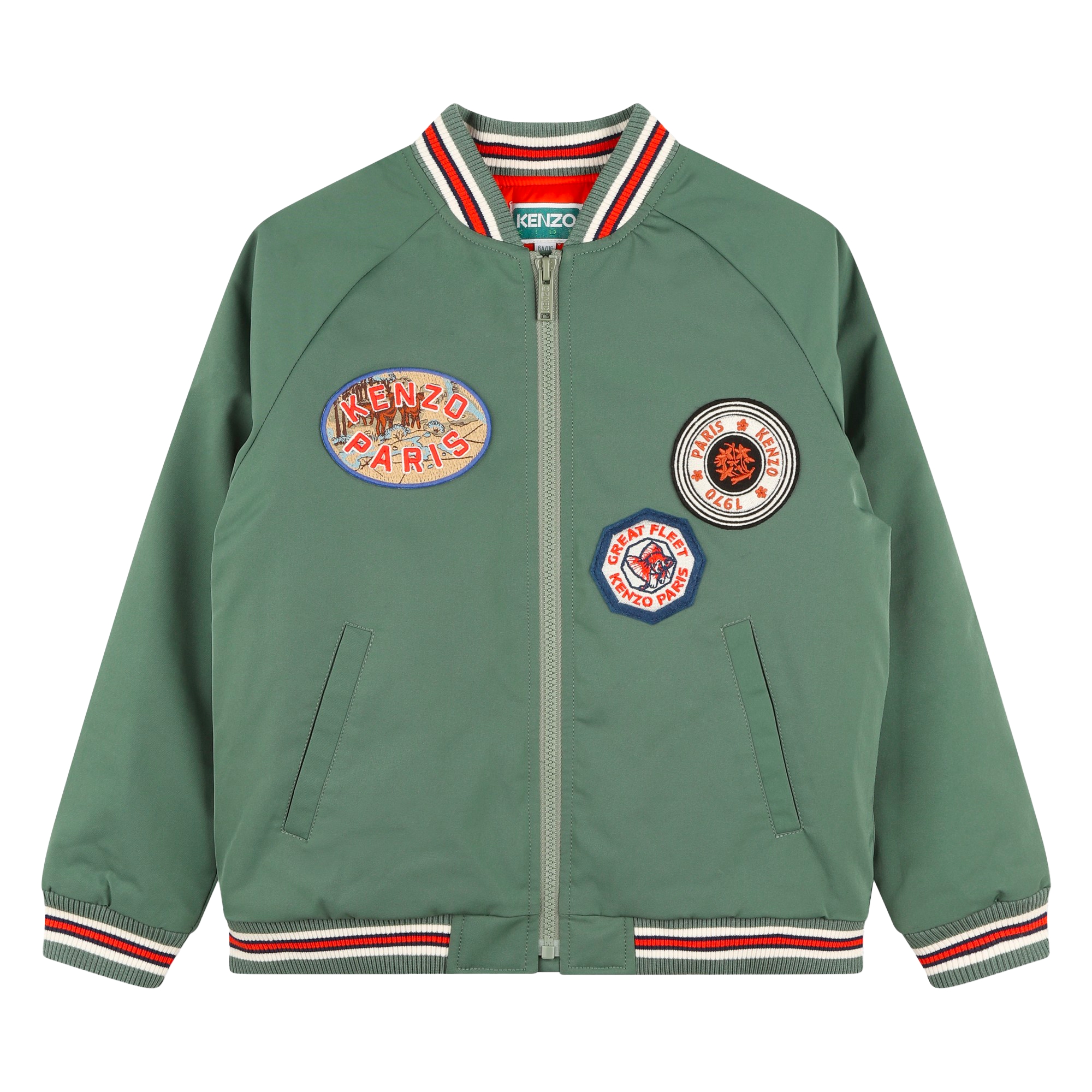 Blouson zippé à manches raglan KENZO KIDS pour UNISEXE