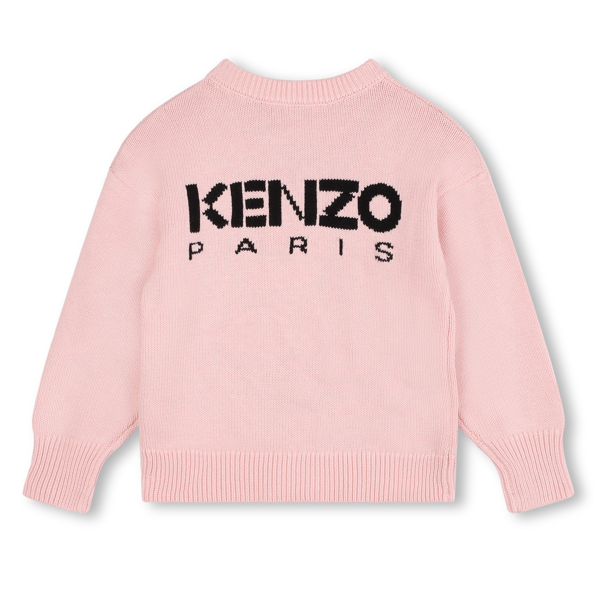 Knitted flower and logo jumper KENZO KIDS for GIRL