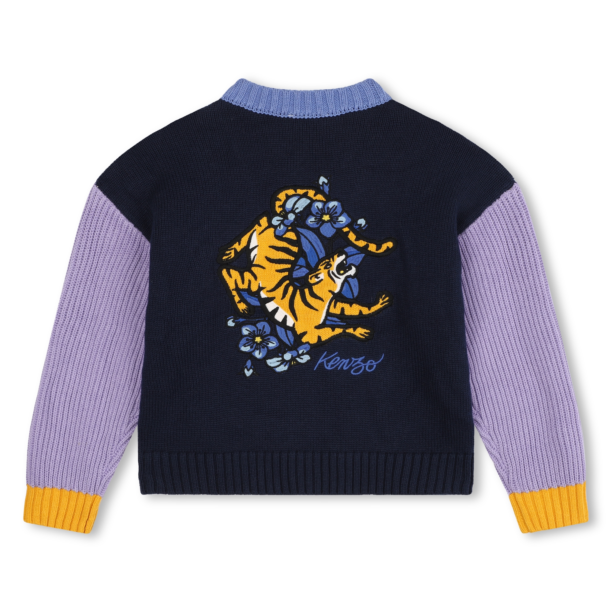 Cardigan en maille multicolore KENZO KIDS pour FILLE