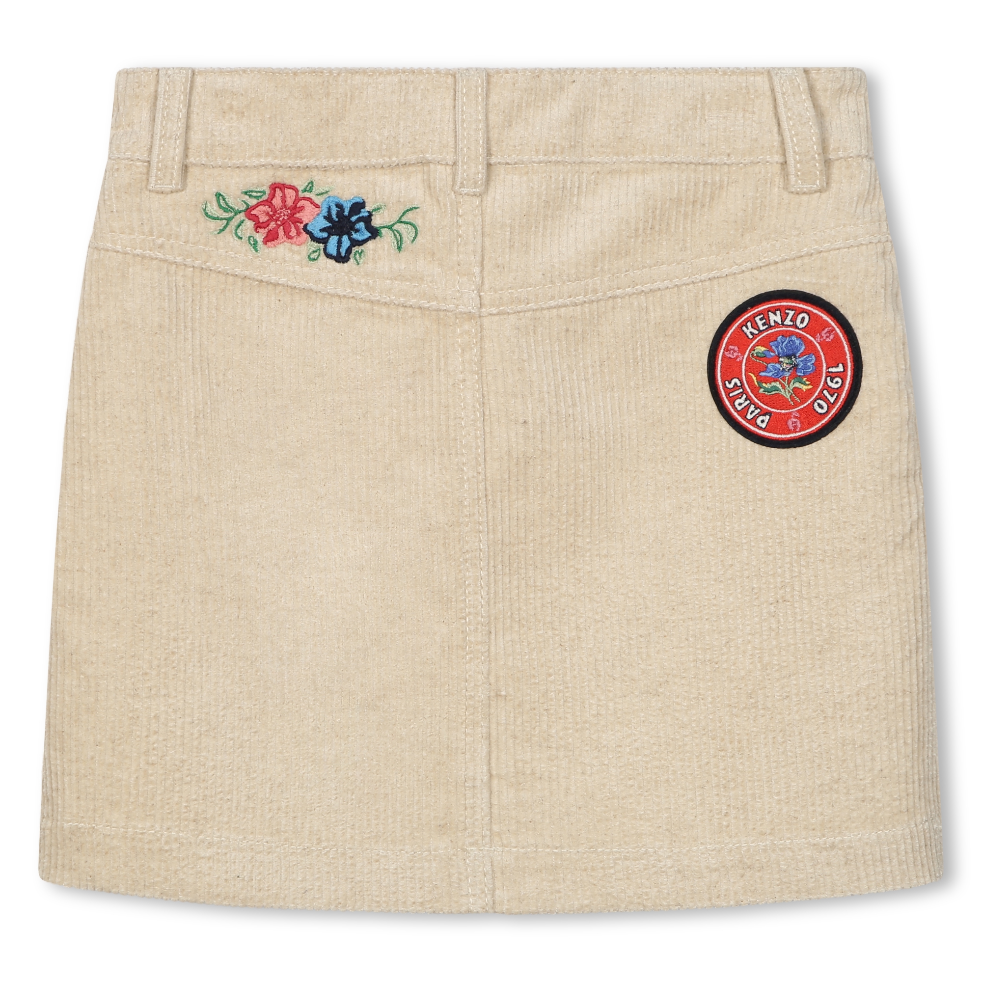 Embroidered straight skirt KENZO KIDS for GIRL