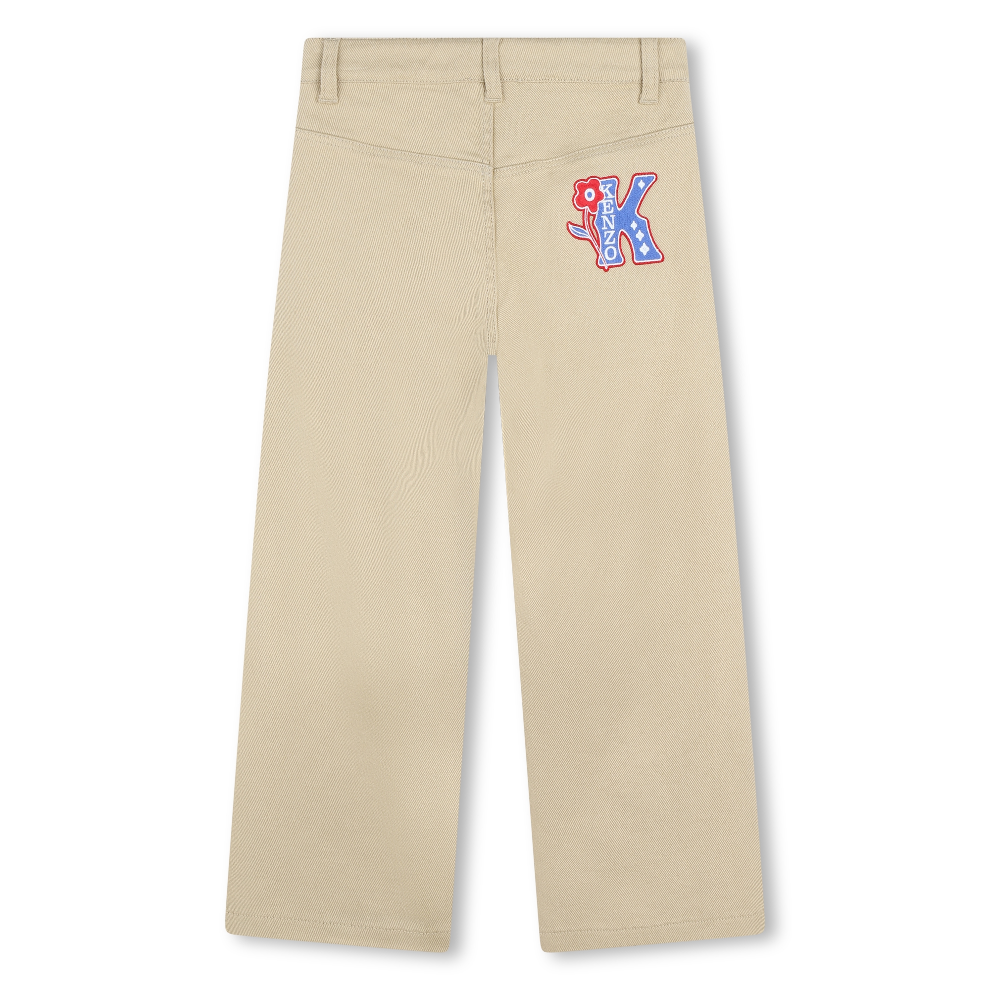 Flared cotton trousers KENZO KIDS for GIRL