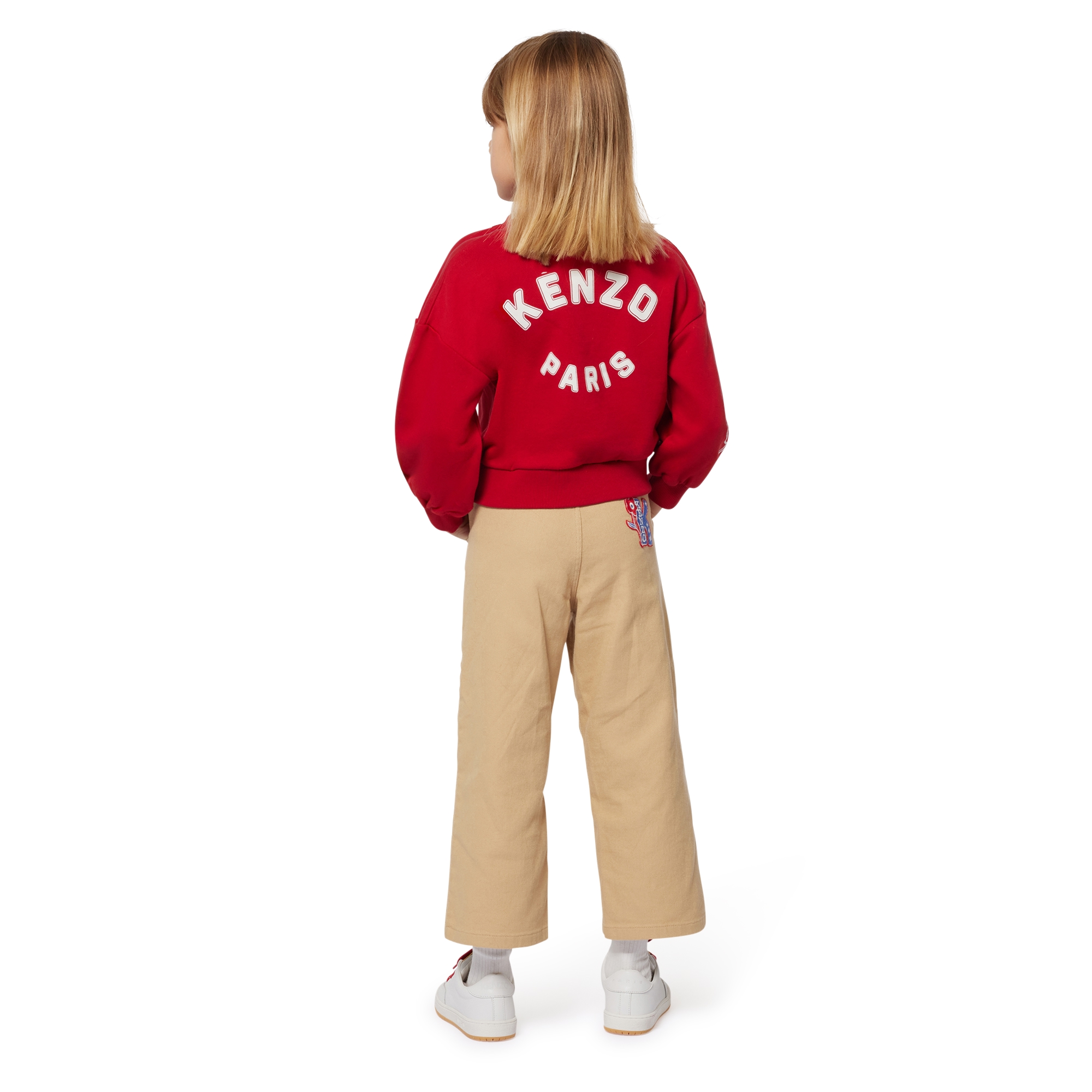 Flared cotton trousers KENZO KIDS for GIRL