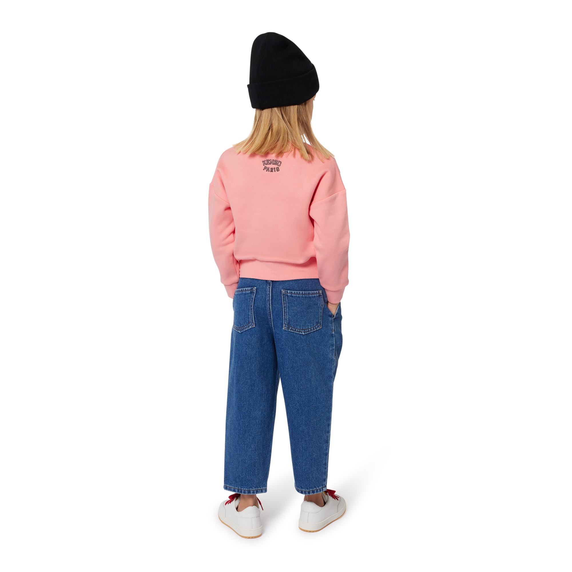 Jeans met deelnaden en plooien KENZO KIDS Voor