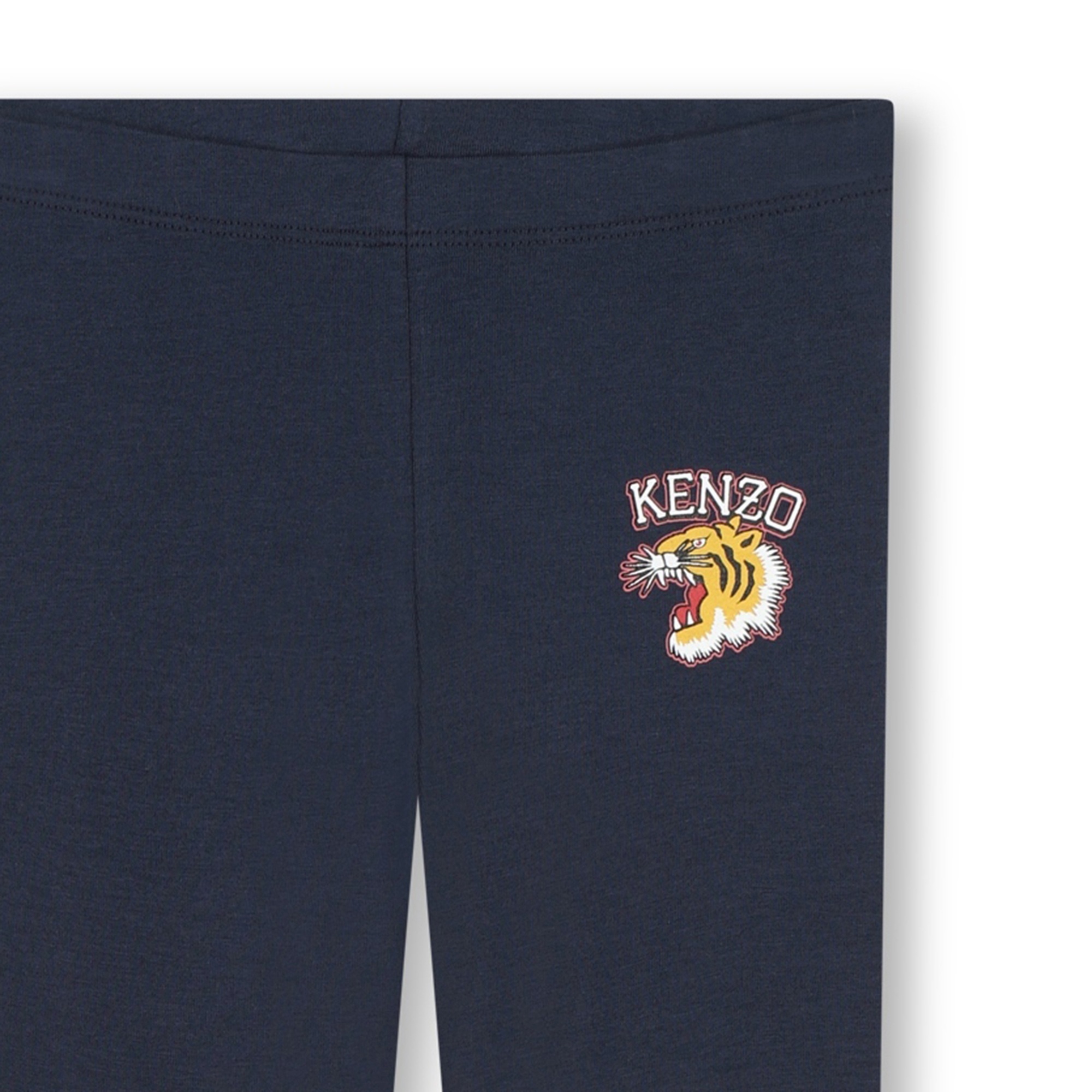 Legging met tijgerbadge KENZO KIDS Voor