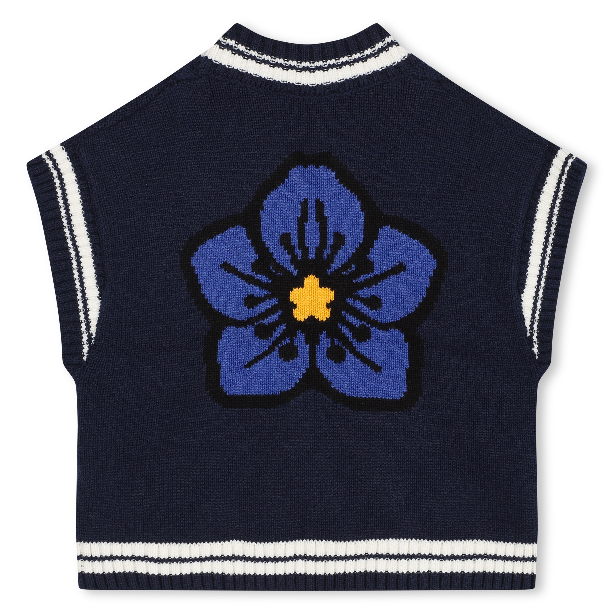 Maglione smanicato in jacquard KENZO KIDS Per BAMBINA