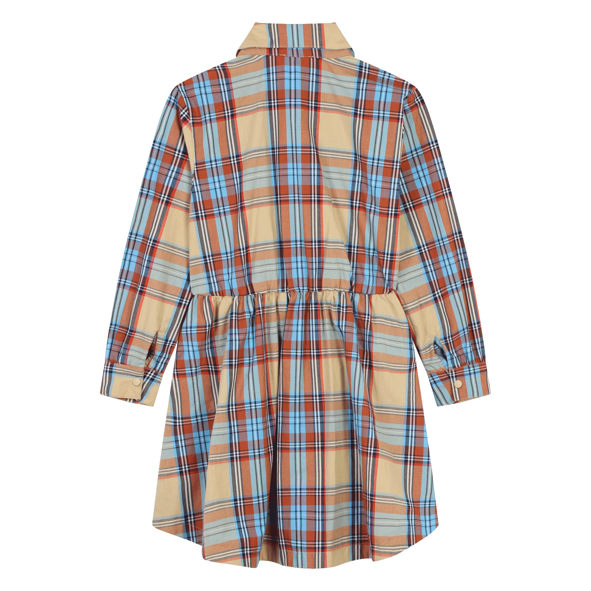 Checked cotton shirt dress KENZO KIDS for GIRL