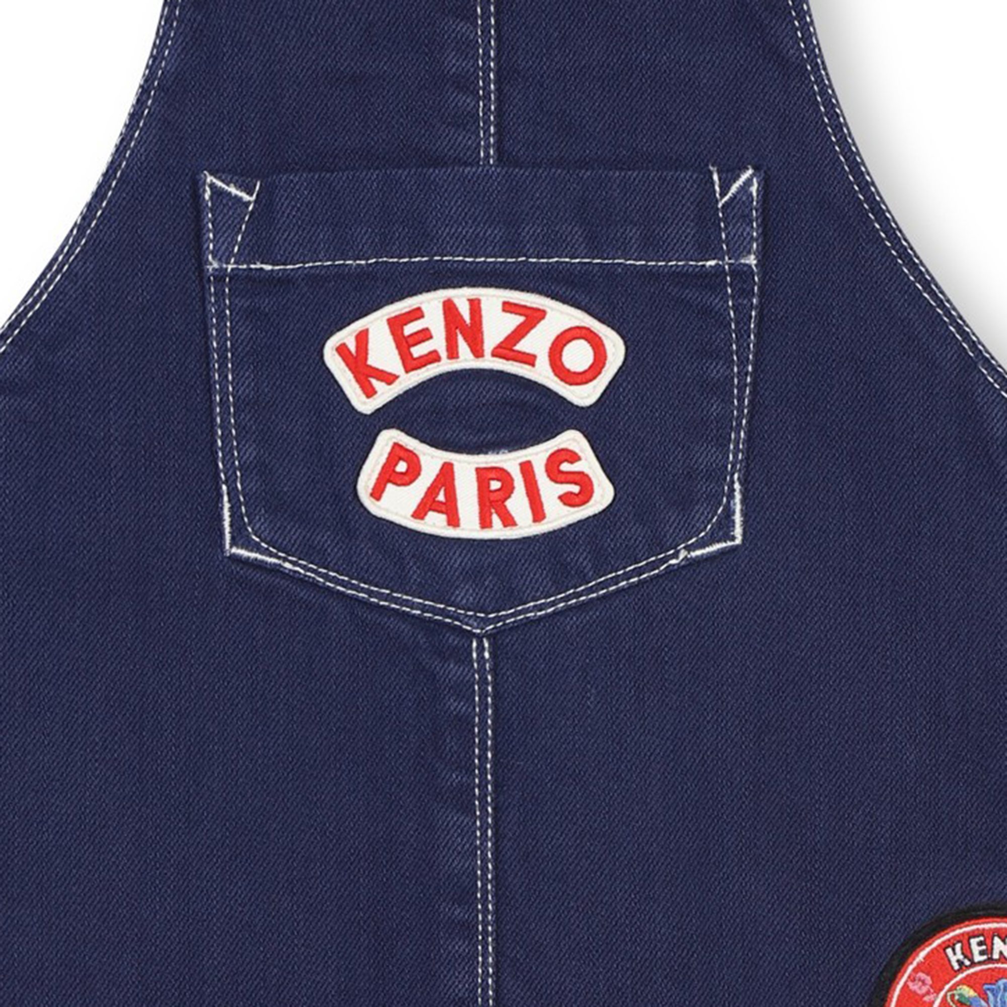 Vestito salopette in cotone KENZO KIDS Per BAMBINA