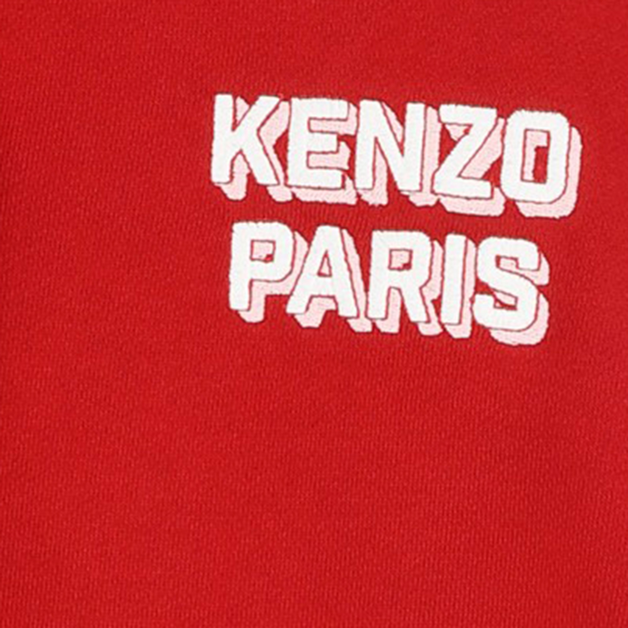 Fleece jurk met borduurwerk KENZO KIDS Voor