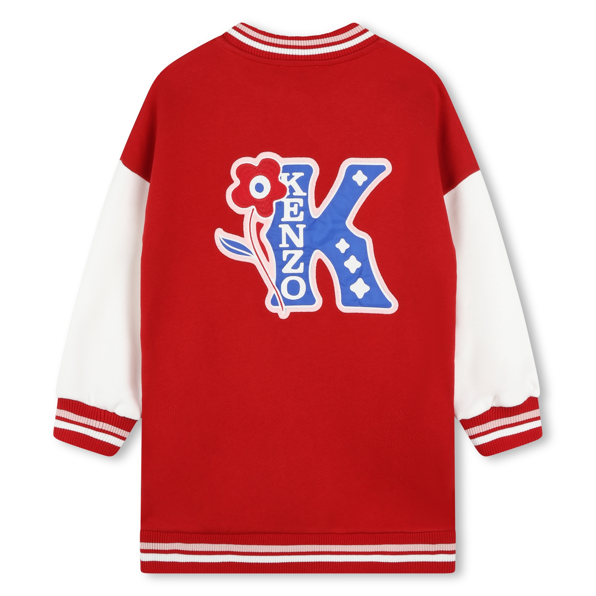 Robe molletonnée à broderies KENZO KIDS pour FILLE