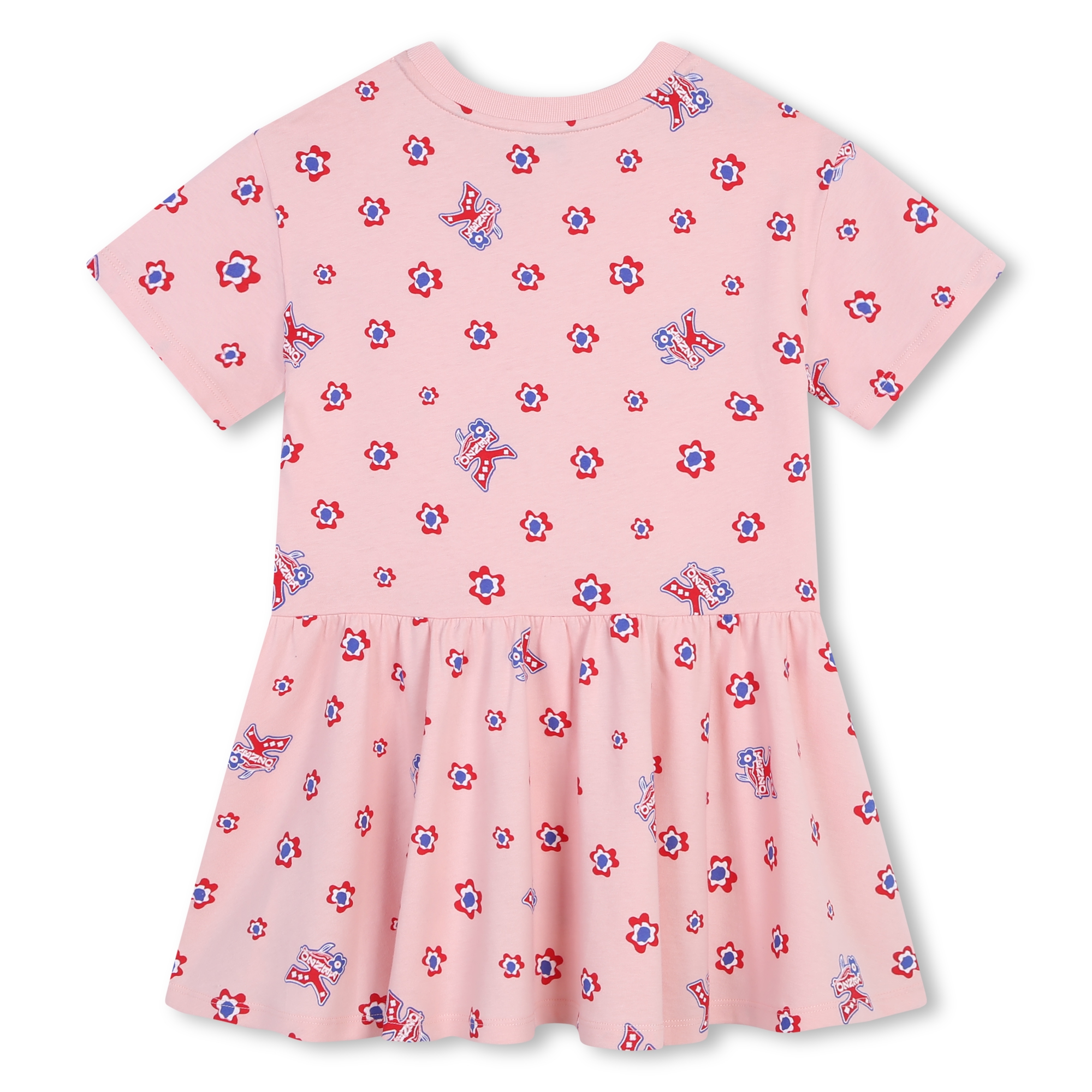 Short-sleeved cotton dress KENZO KIDS for GIRL