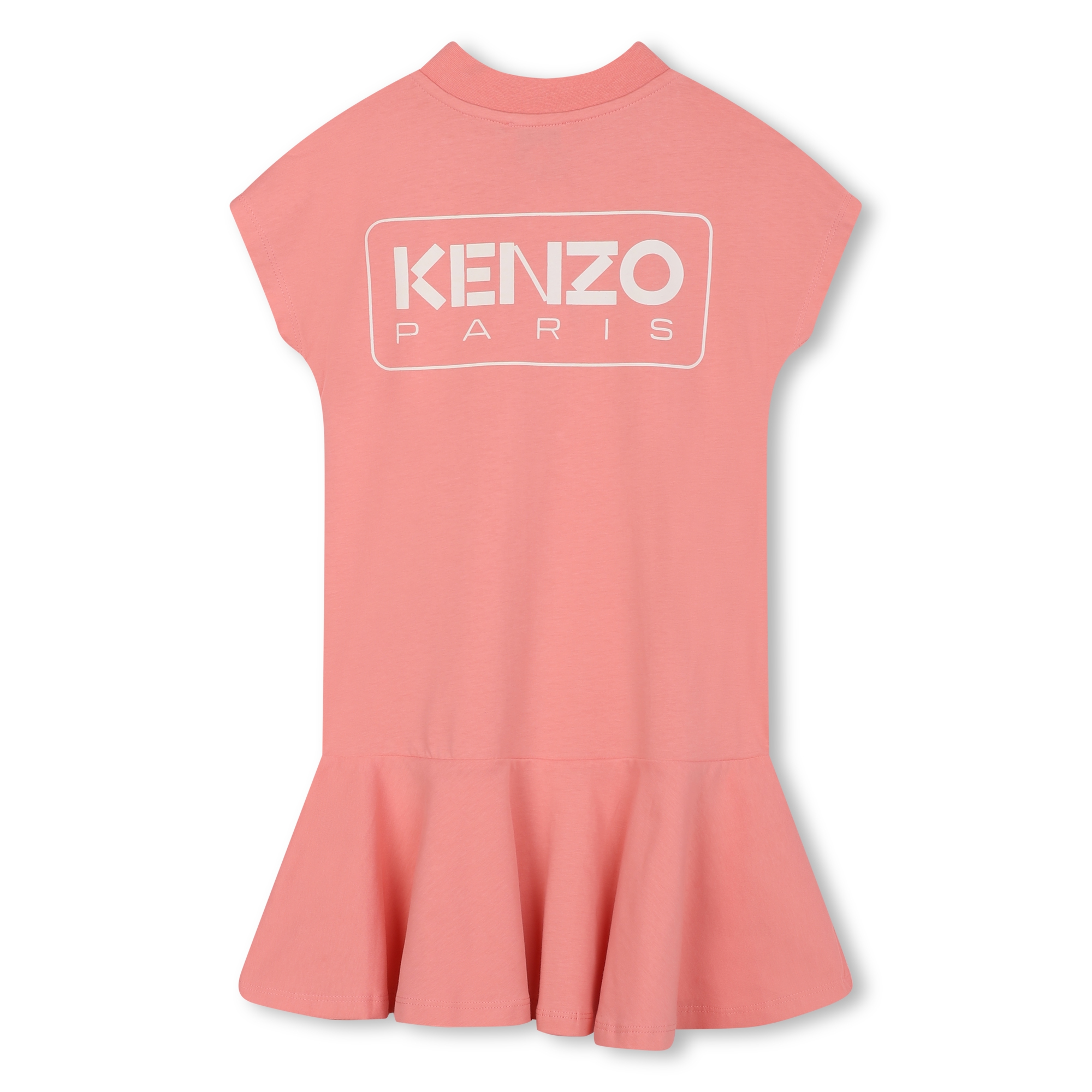 Cotton short-sleeved dress KENZO KIDS for GIRL